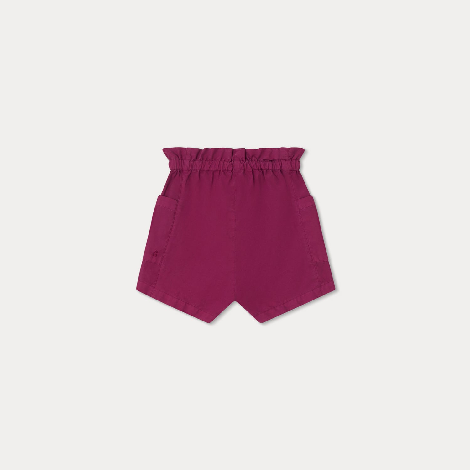 Baby Girls Fuchsia Cotton Shorts