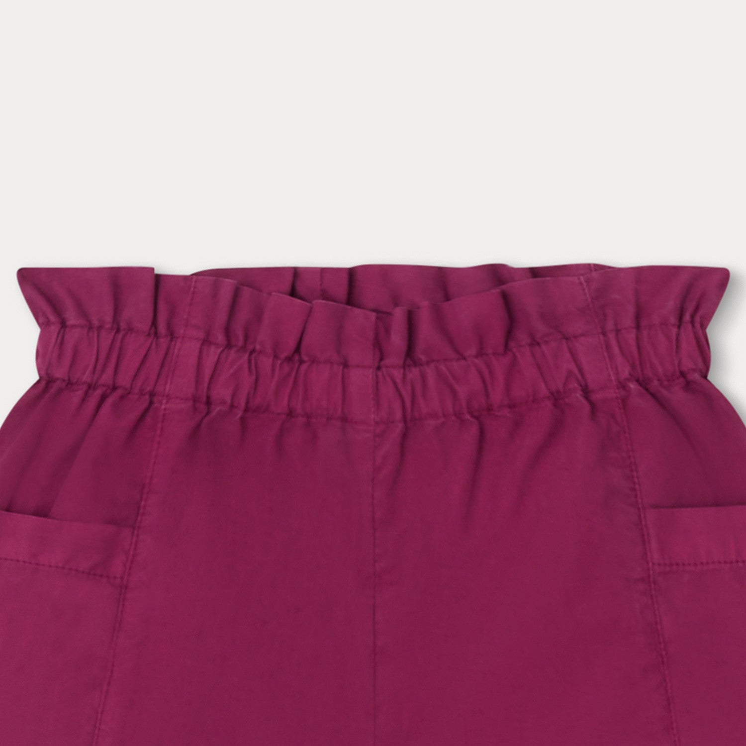 Baby Girls Fuchsia Cotton Shorts