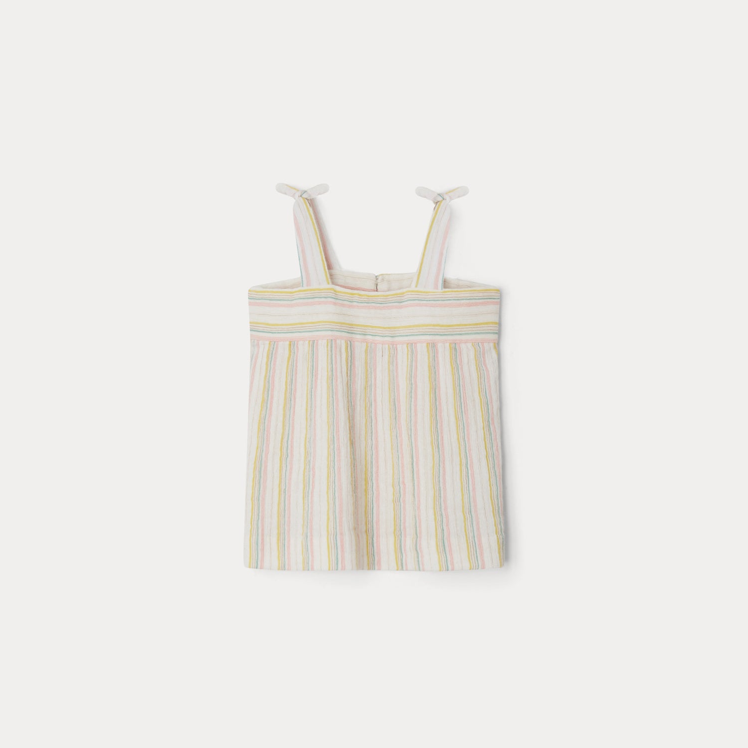 Baby Girls Multicolor Stripes Cotton Top