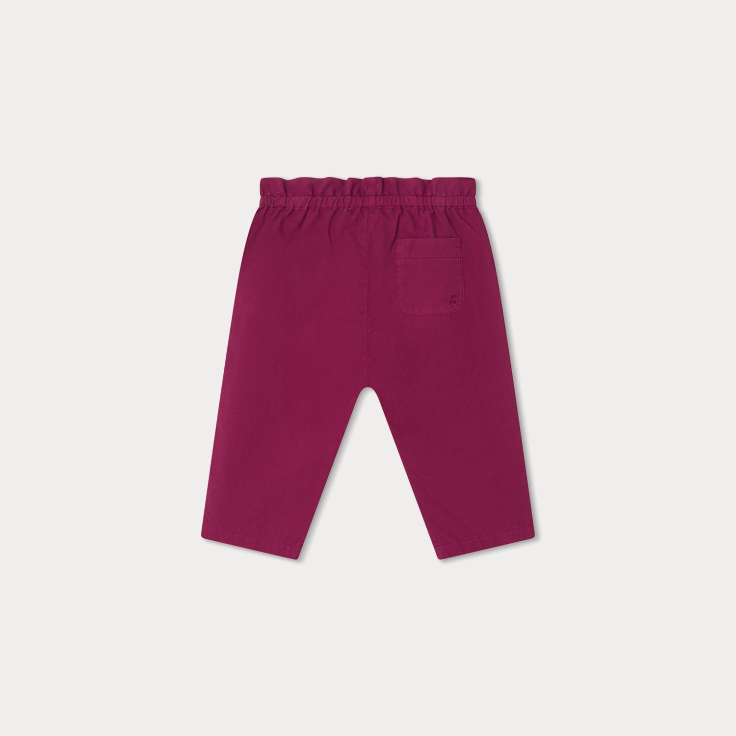 Baby Girls Purple Cotton Trousers
