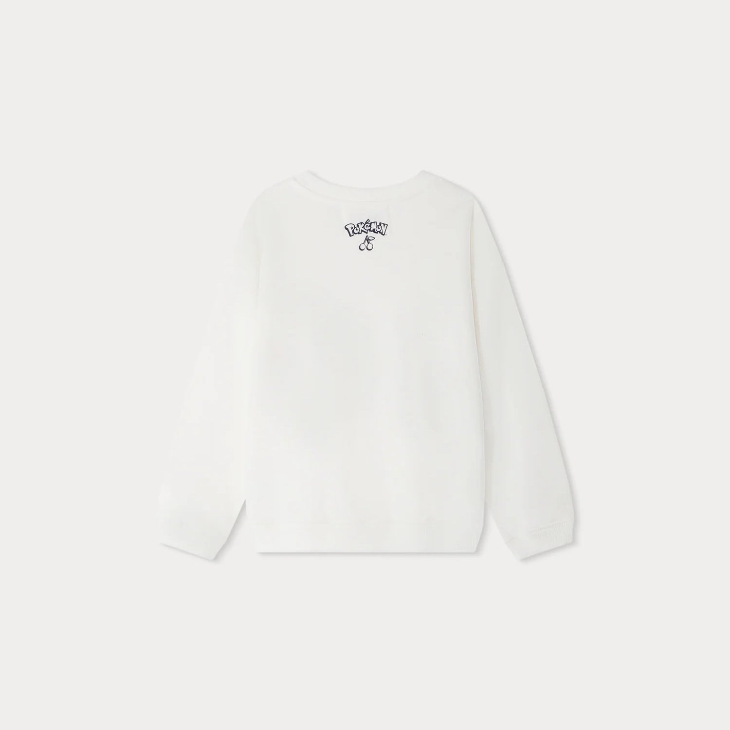 Boys & Girls White Cotton Sweatshirt