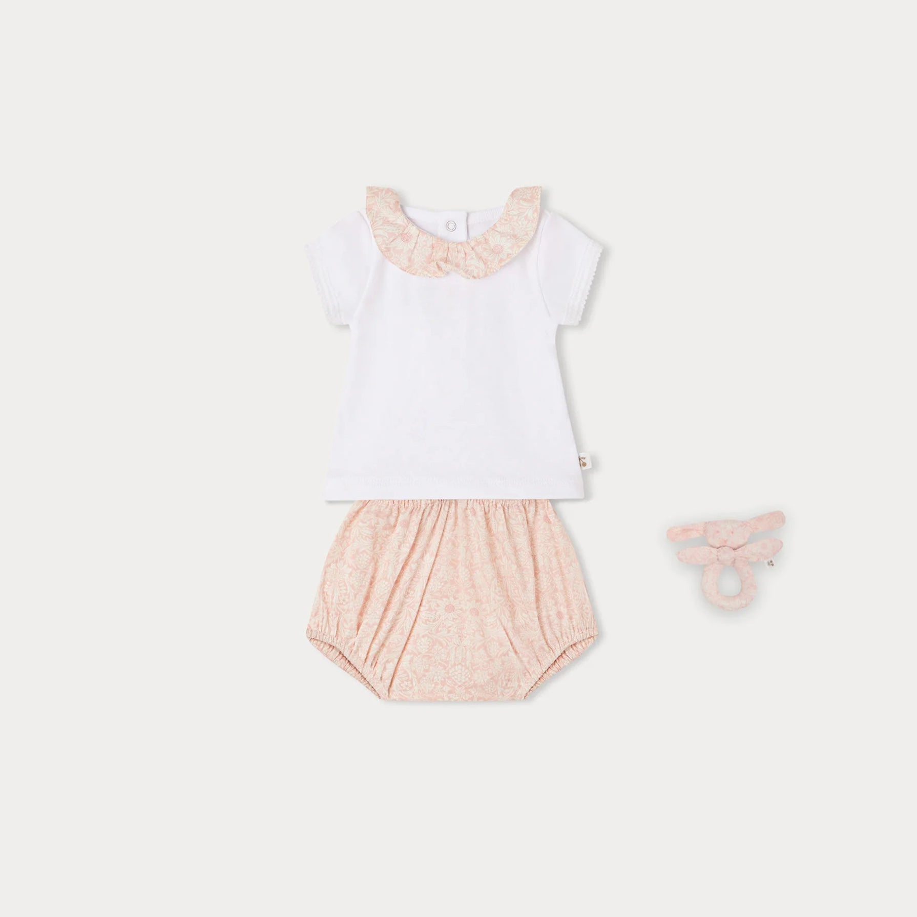 Baby Girls White Cotton Set