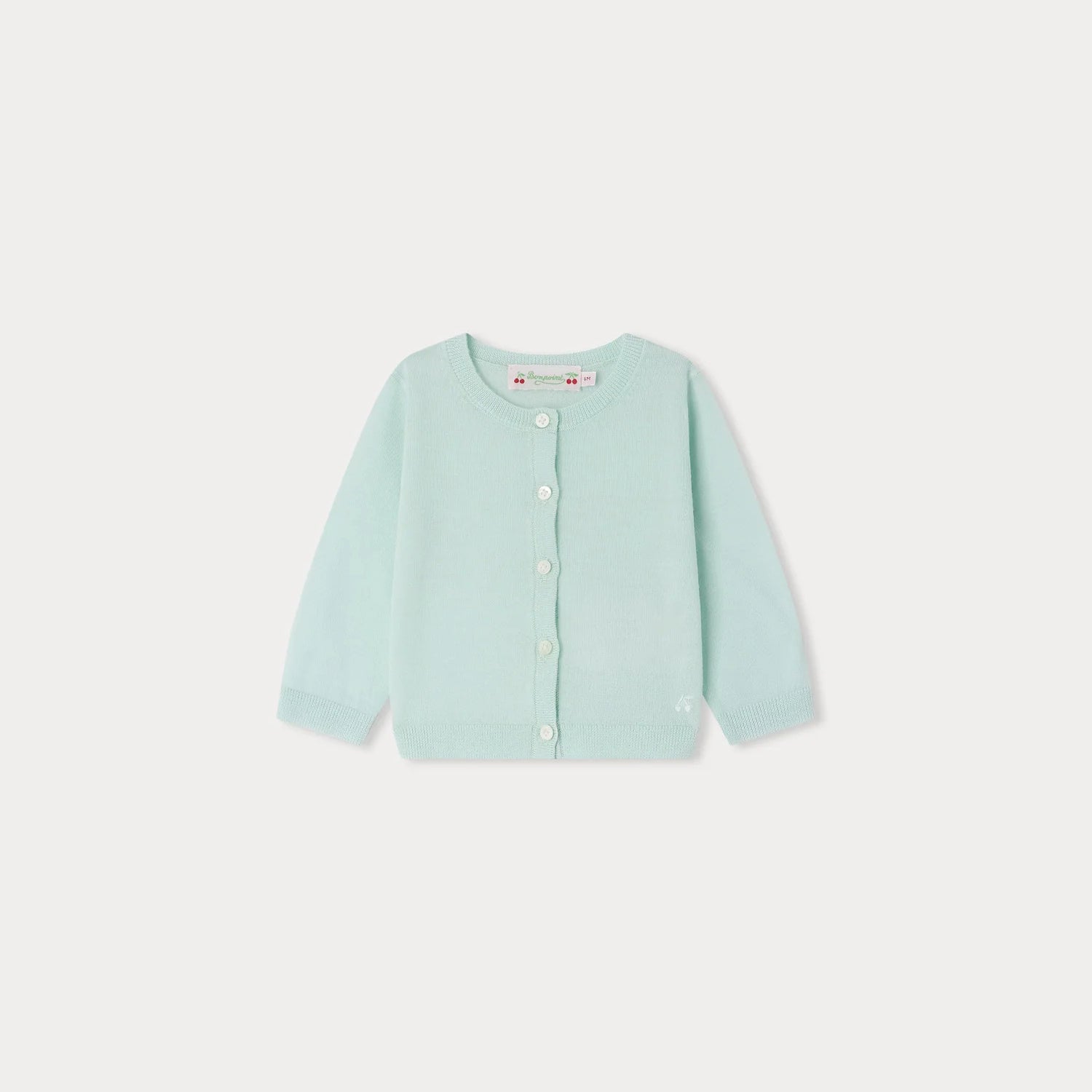 Baby Boys & Girls Cyan Wool Cardigan