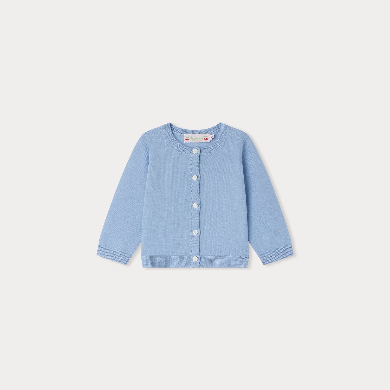 Baby Boys & Girls Blue Wool Cardigan