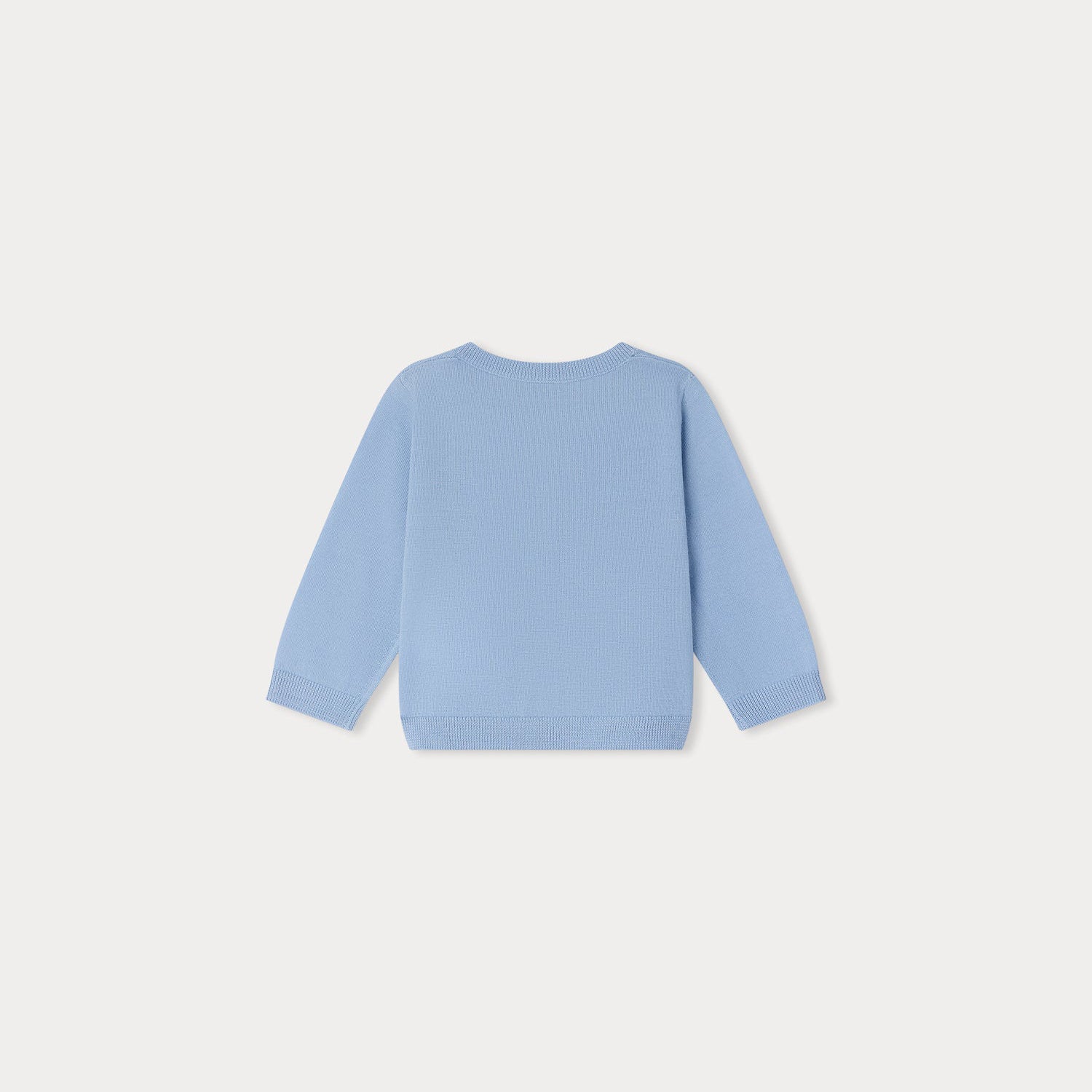 Baby Boys & Girls Blue Wool Cardigan