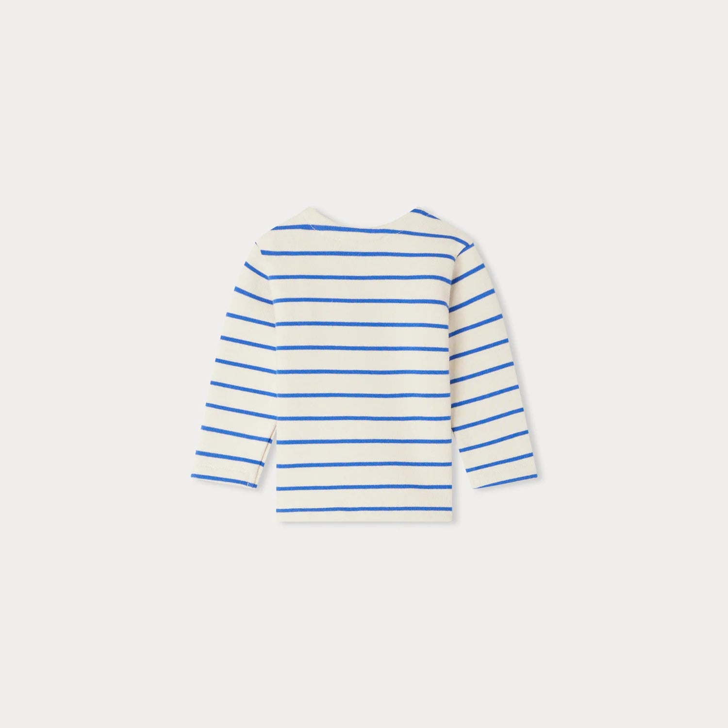 Baby Boys & Girls Blue Stripes Cotton T-Shirt