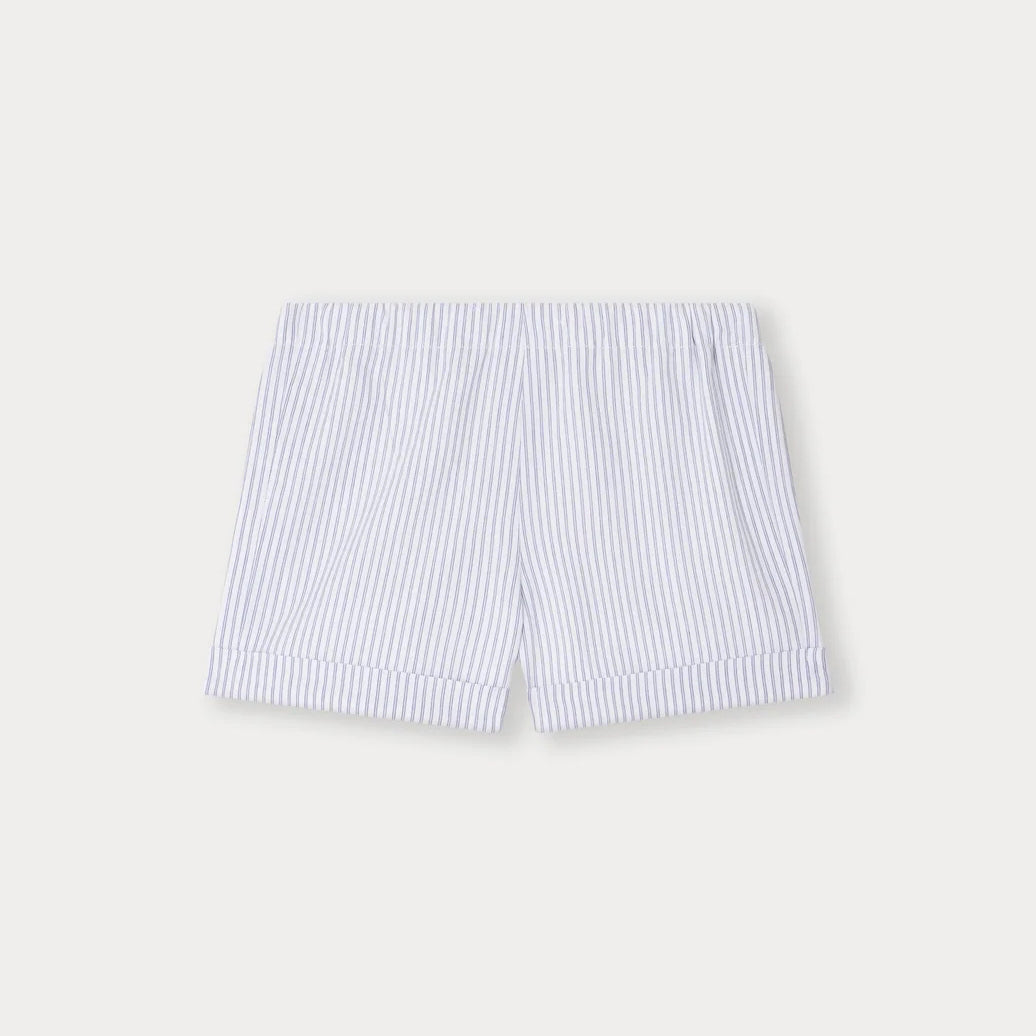 Baby Boys & Girls Blue Stripes Cotton Shorts