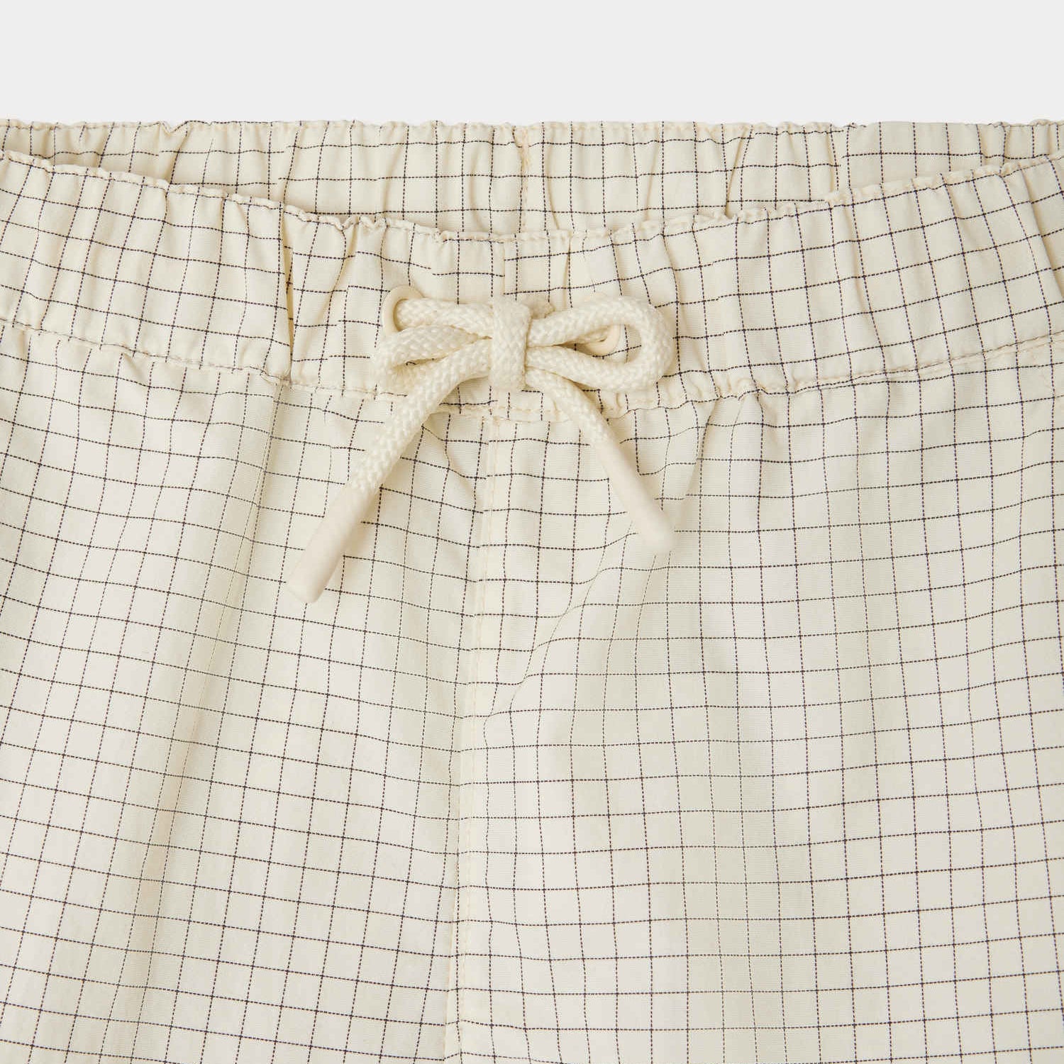 Boys Ivory Check Shorts