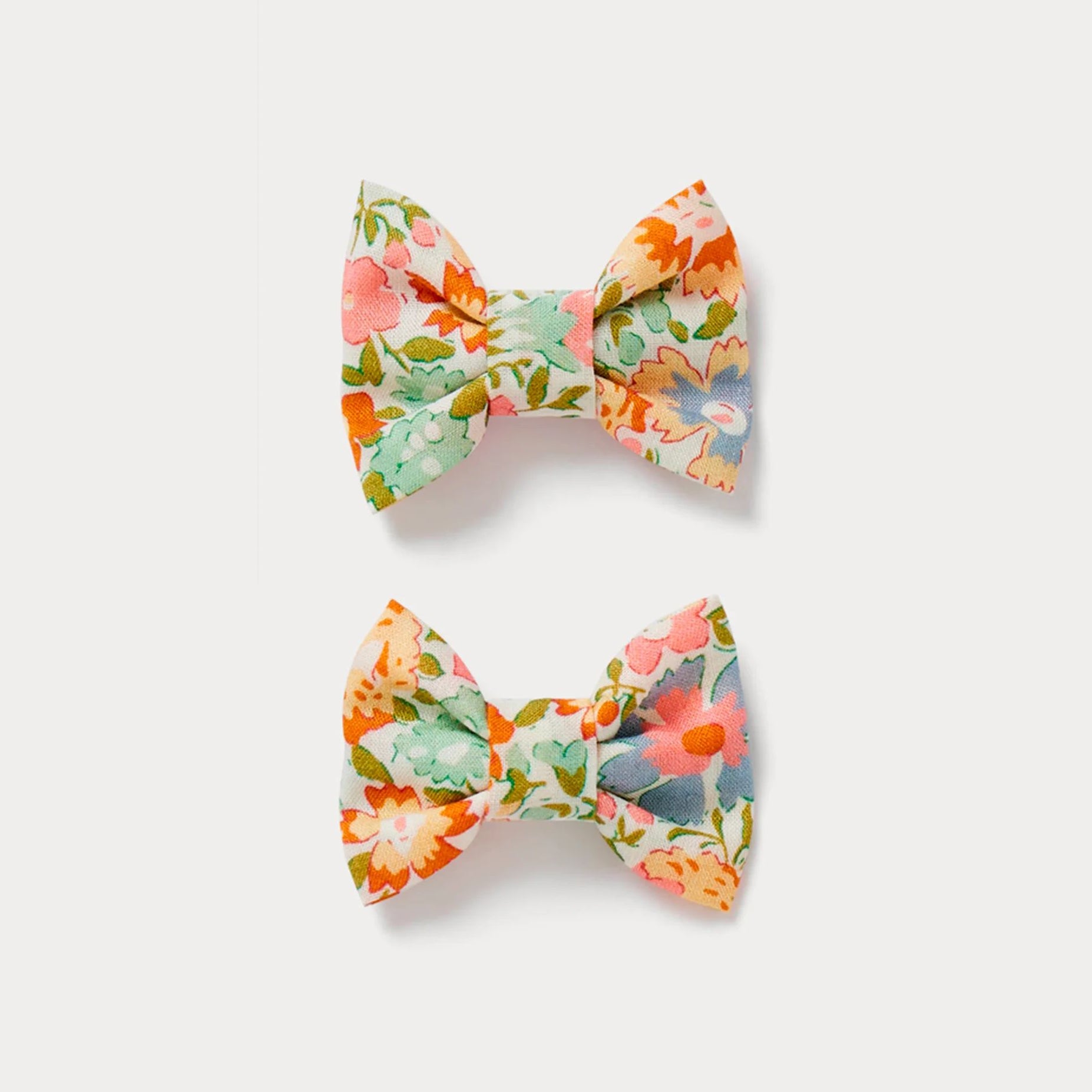 Girls Pink Floral Hair Clips