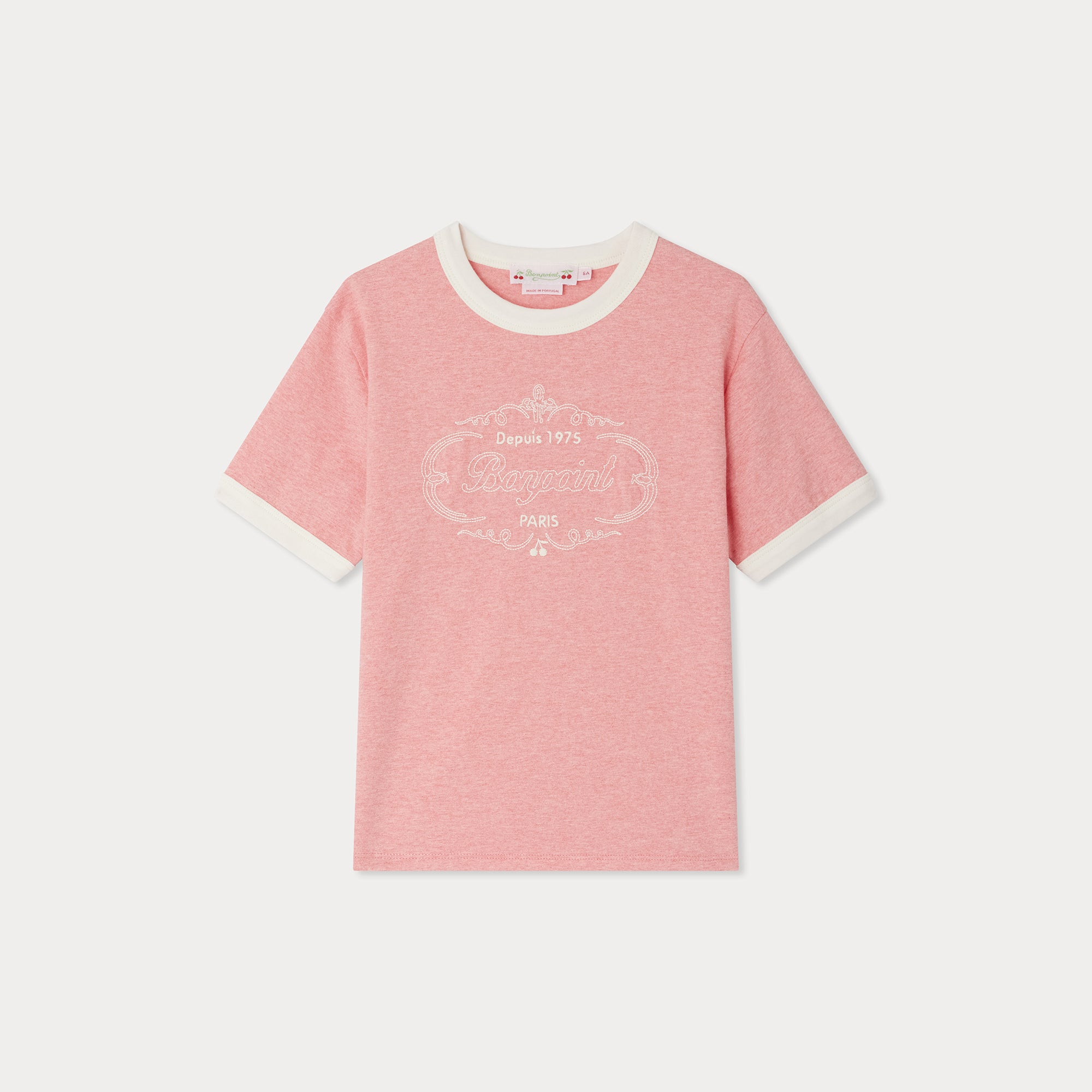 Girls Rose Logo Cotton T-Shirt