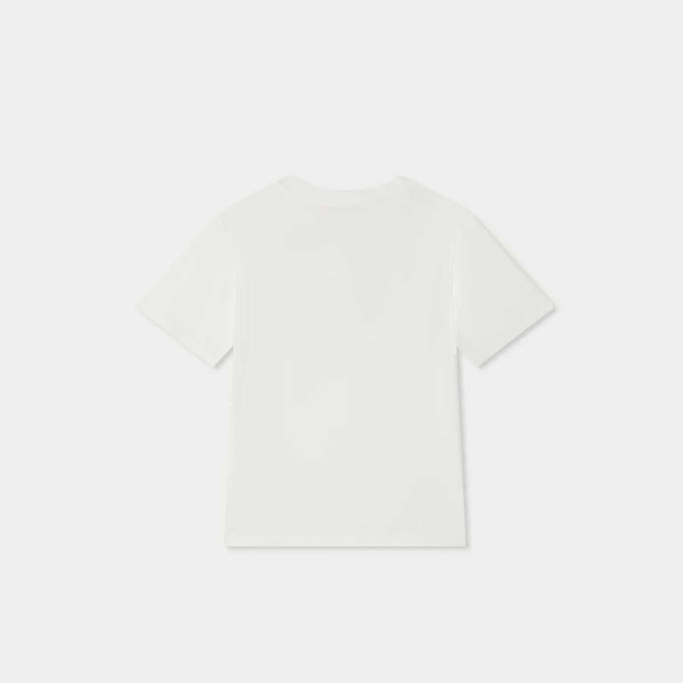 Girls Ivory Printed Cherry Cotton T-Shirt