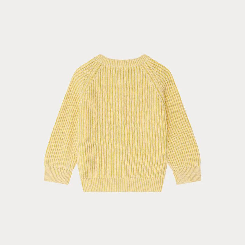 Baby Girls Yellow Cotton Cardigan
