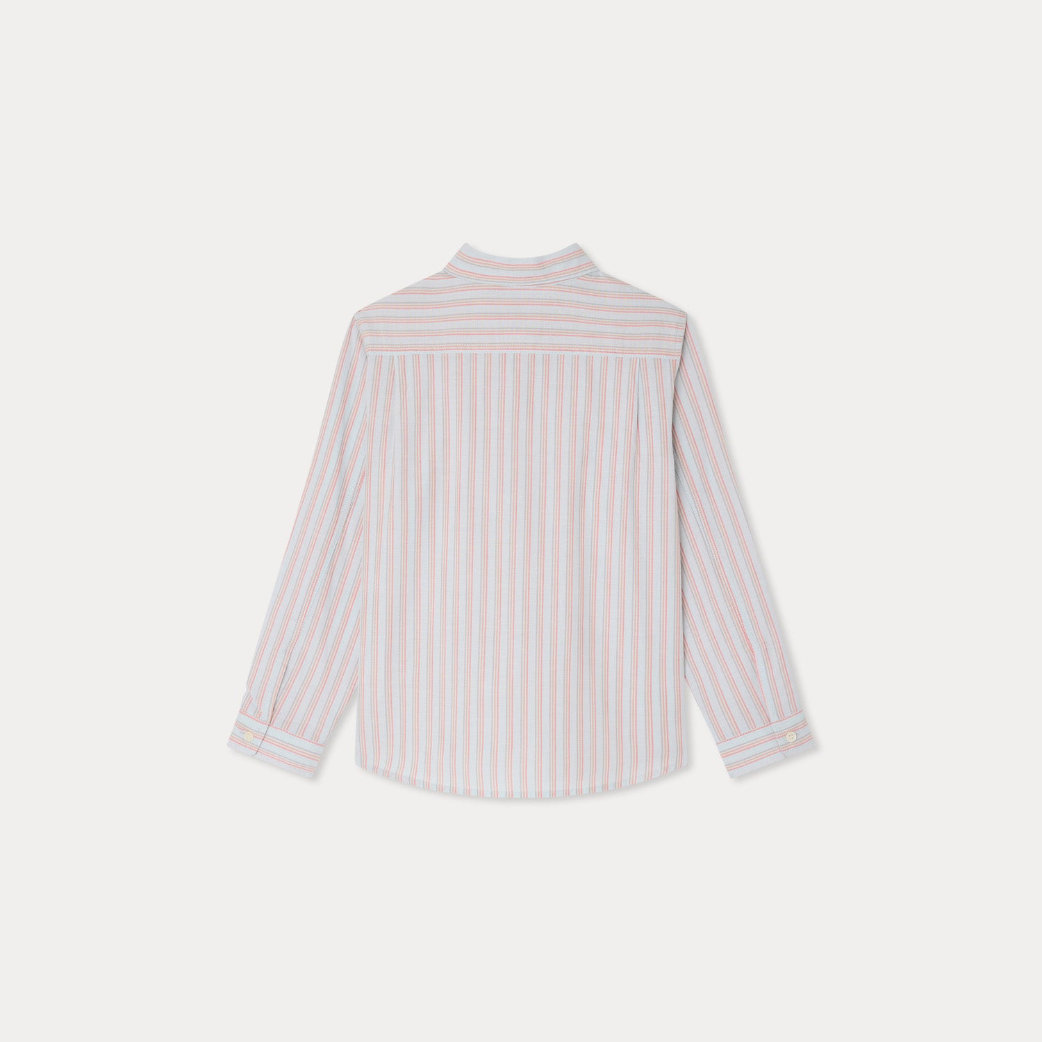 Boys Blue Stripes Cotton Shirt