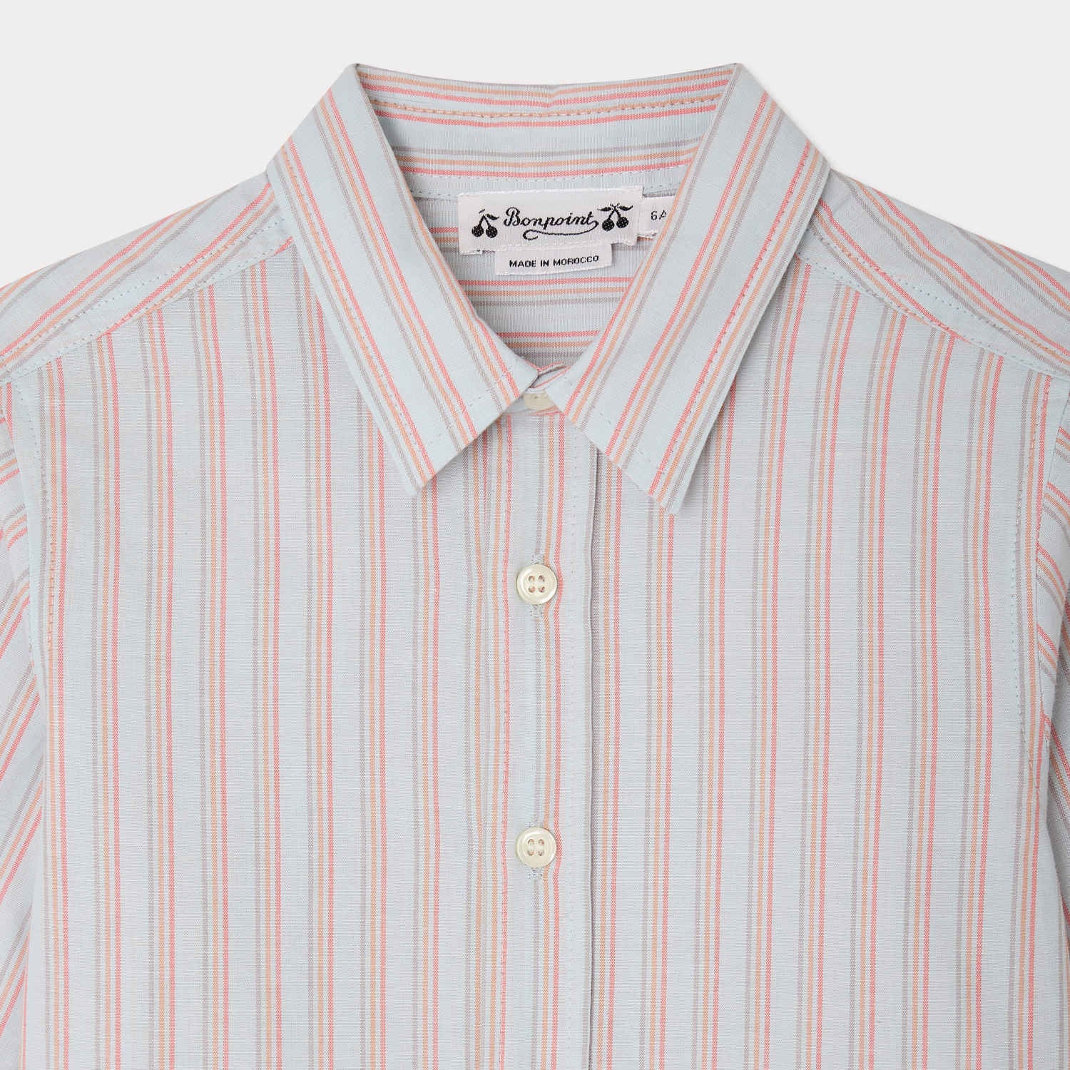 Boys Blue Stripes Cotton Shirt