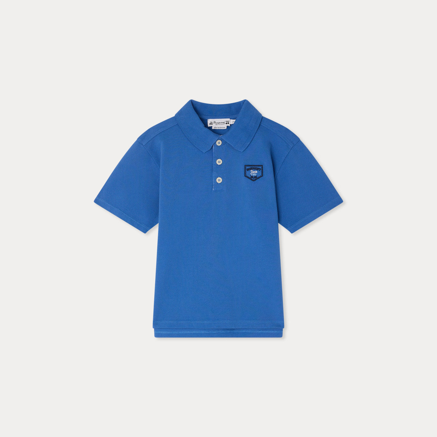 Boys Blue Cotton Polo Shirt