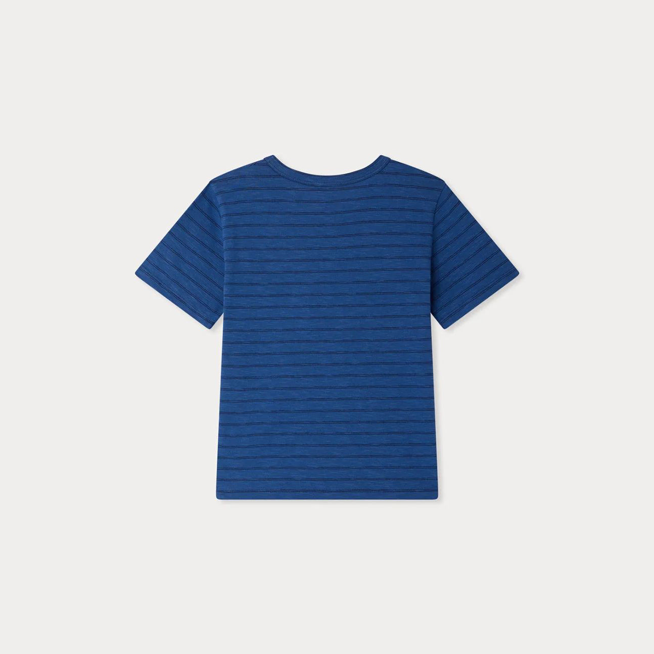 Boys Blue Stripes Cotton T-Shirt