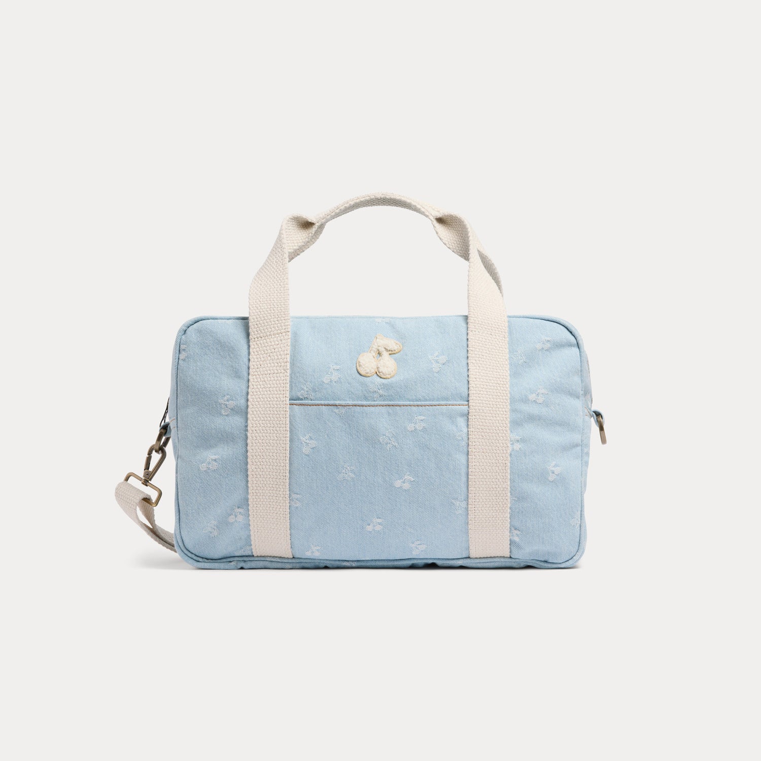 Girls Light Blue Denim Handbag(L 34 x W 11 x H 22 cm)