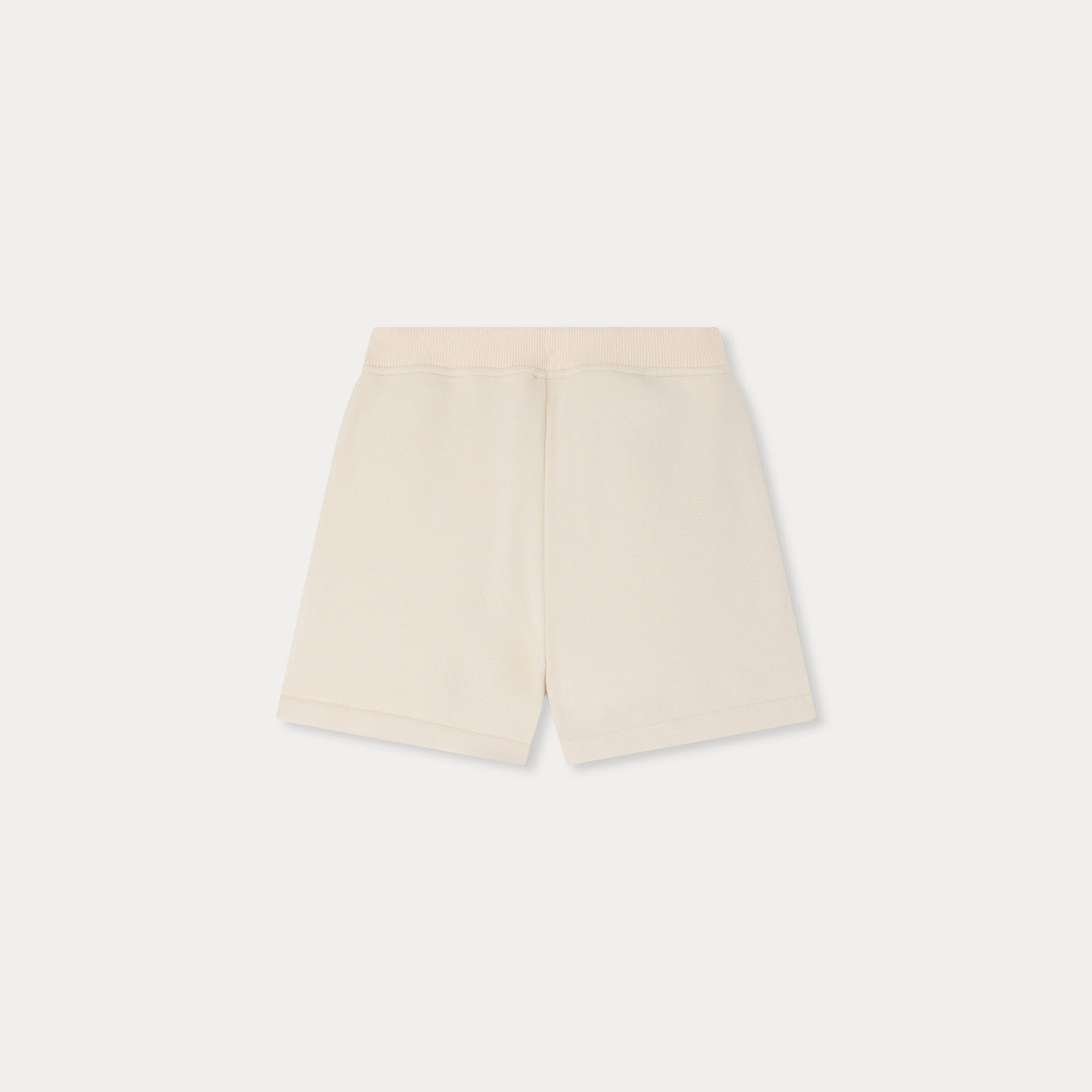 Girls White Cotton Shorts