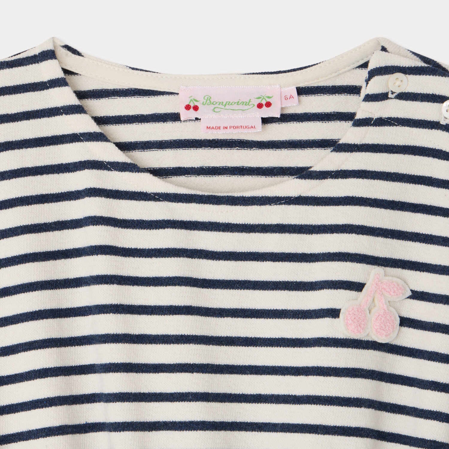 Girls Blue Stripes Cotton Dress