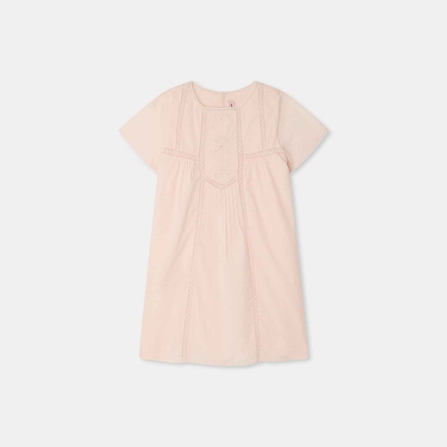 Girls Rose Pink Cotton Dress