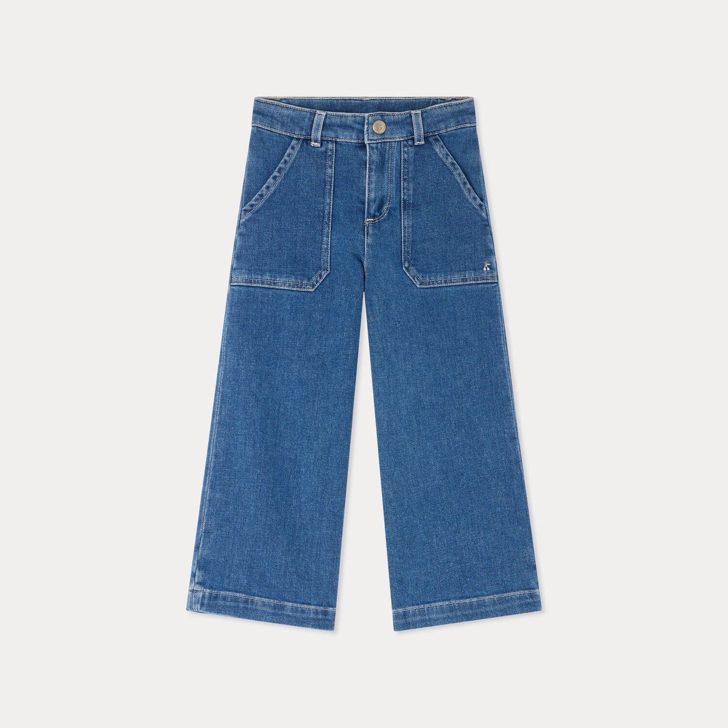 Girls Blue Denim Trousers