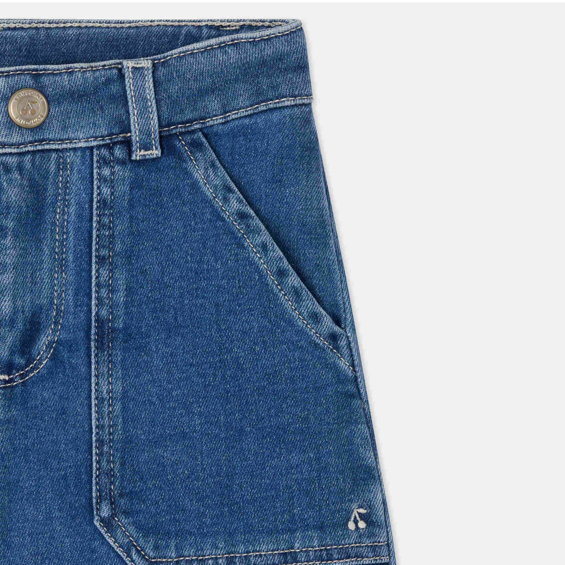 Girls Blue Denim Trousers