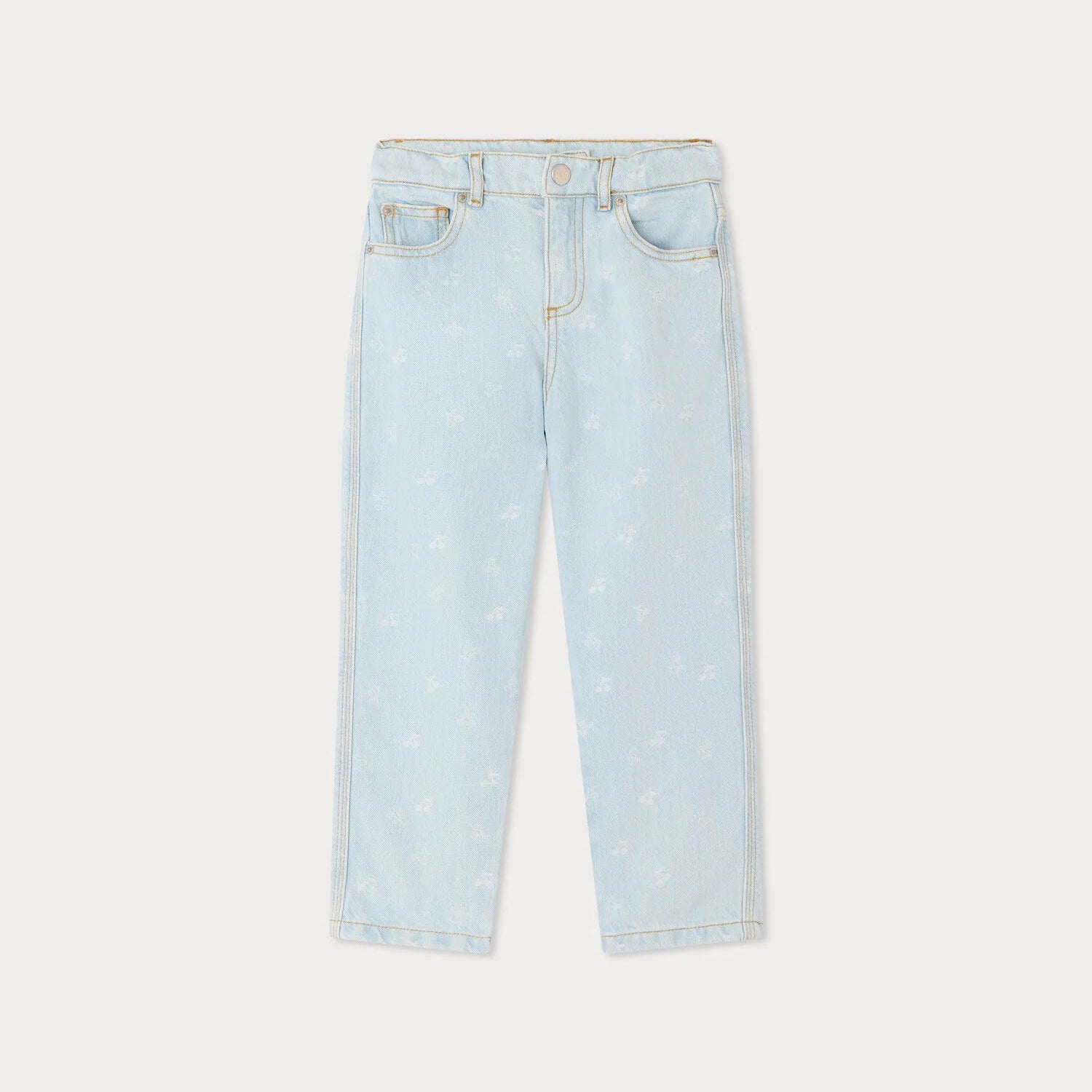 Girls Light Blue Denim Trousers