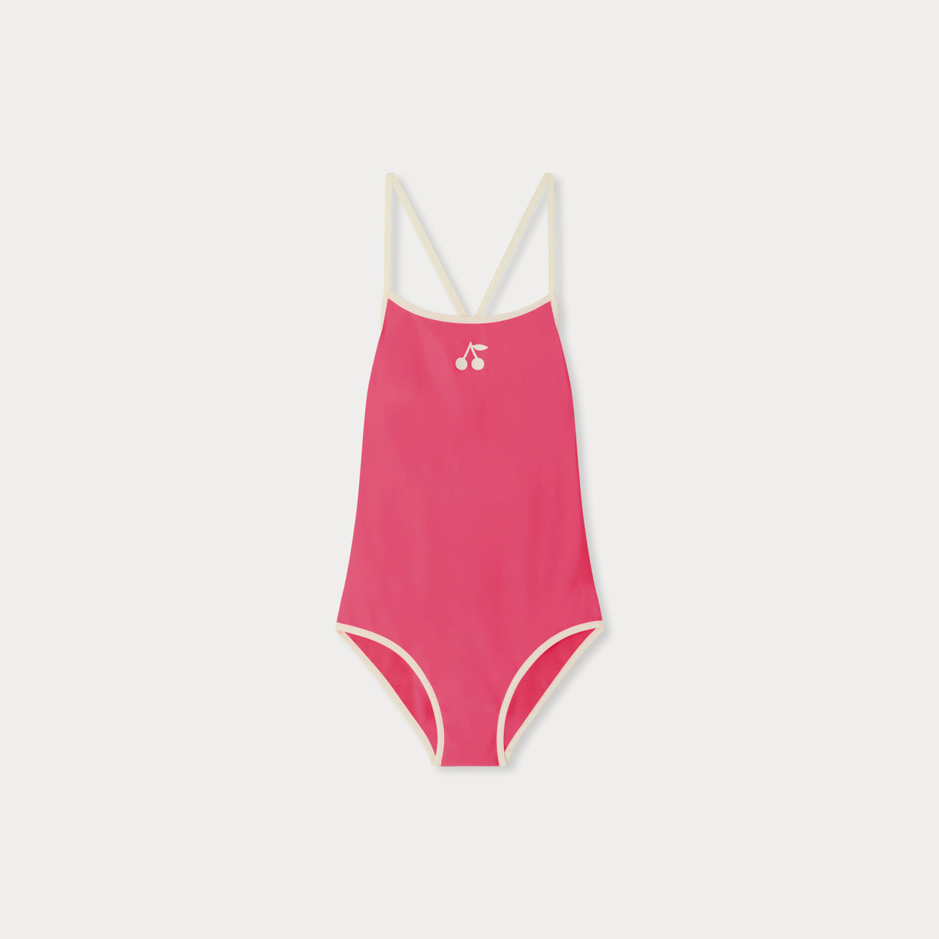 Girls Bright Pink Swimsuit