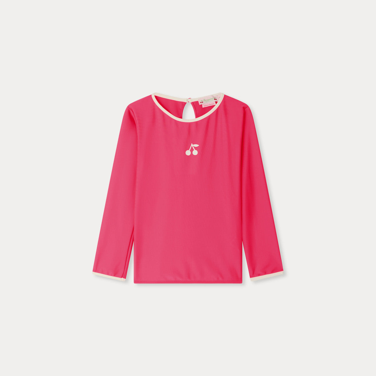 Girls Bright Pink Swim T-Shirt