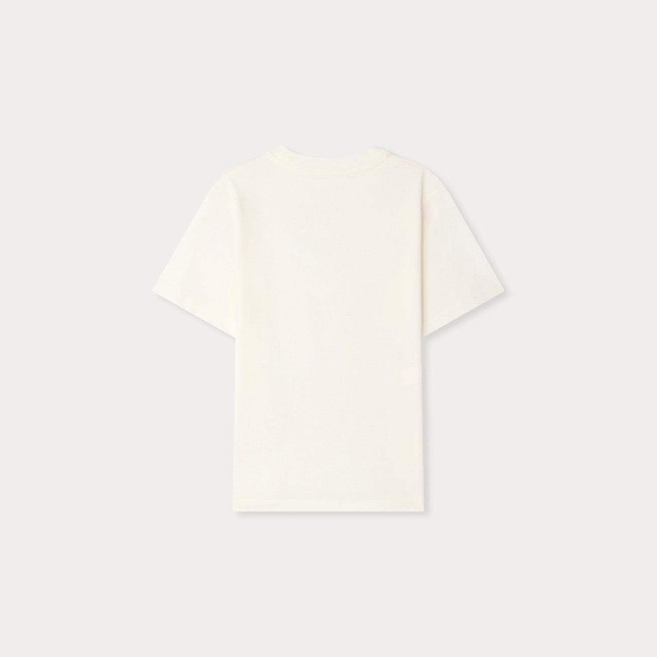 Girls White Cherry Printed Cotton T-Shirt