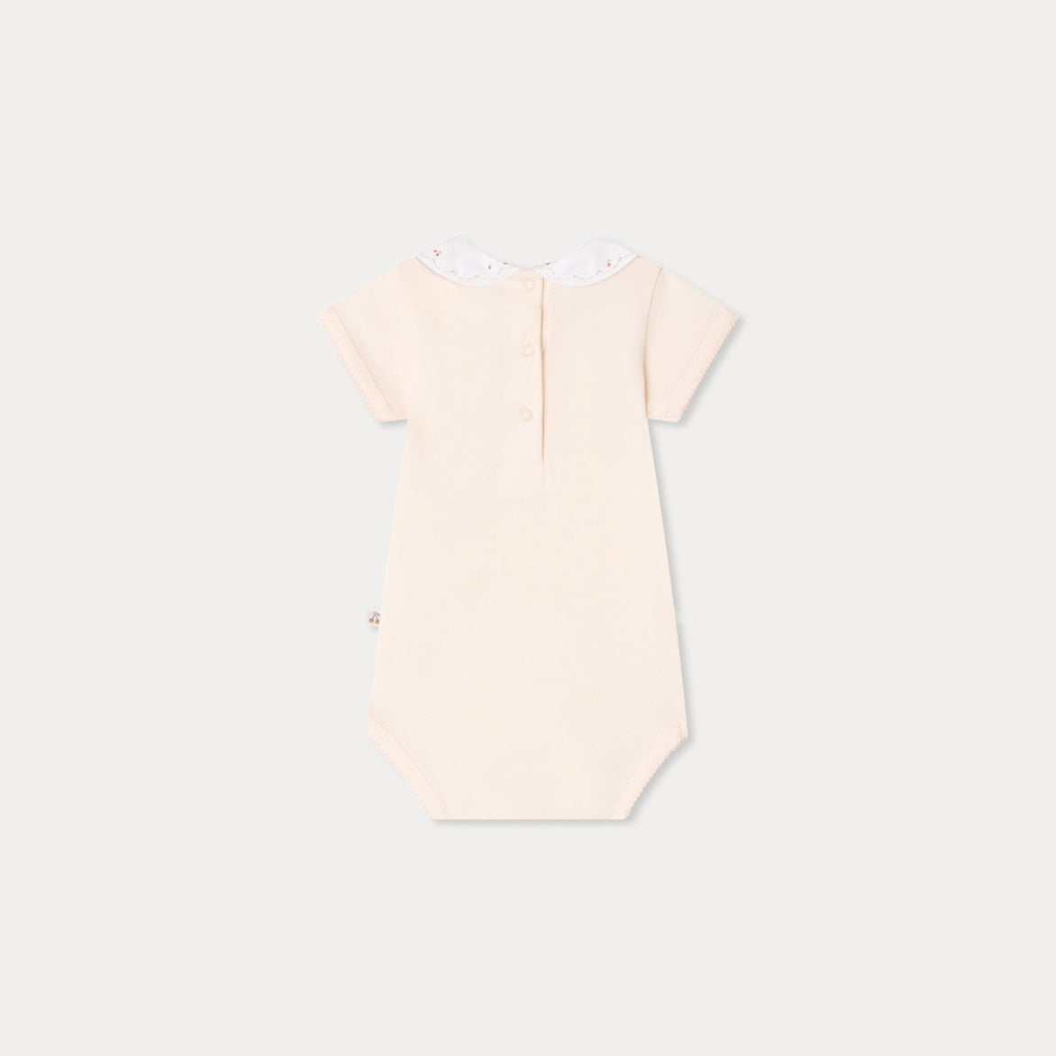 Baby Girls Rose Pink Cotton Babysuit