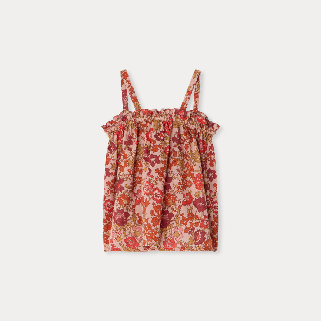 Baby Girls Pink Flower Cotton Blouse
