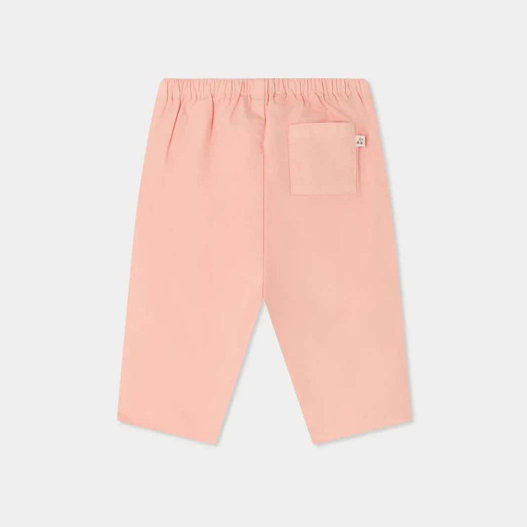 Baby Girls Pink Cotton Trousers