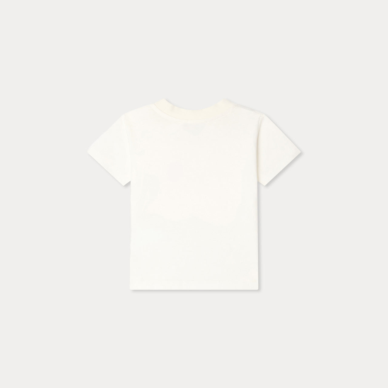 Baby Girls White Logo Cotton T-Shirt