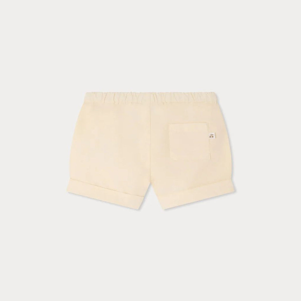 Baby Boys & Girls Beige Cotton Shorts