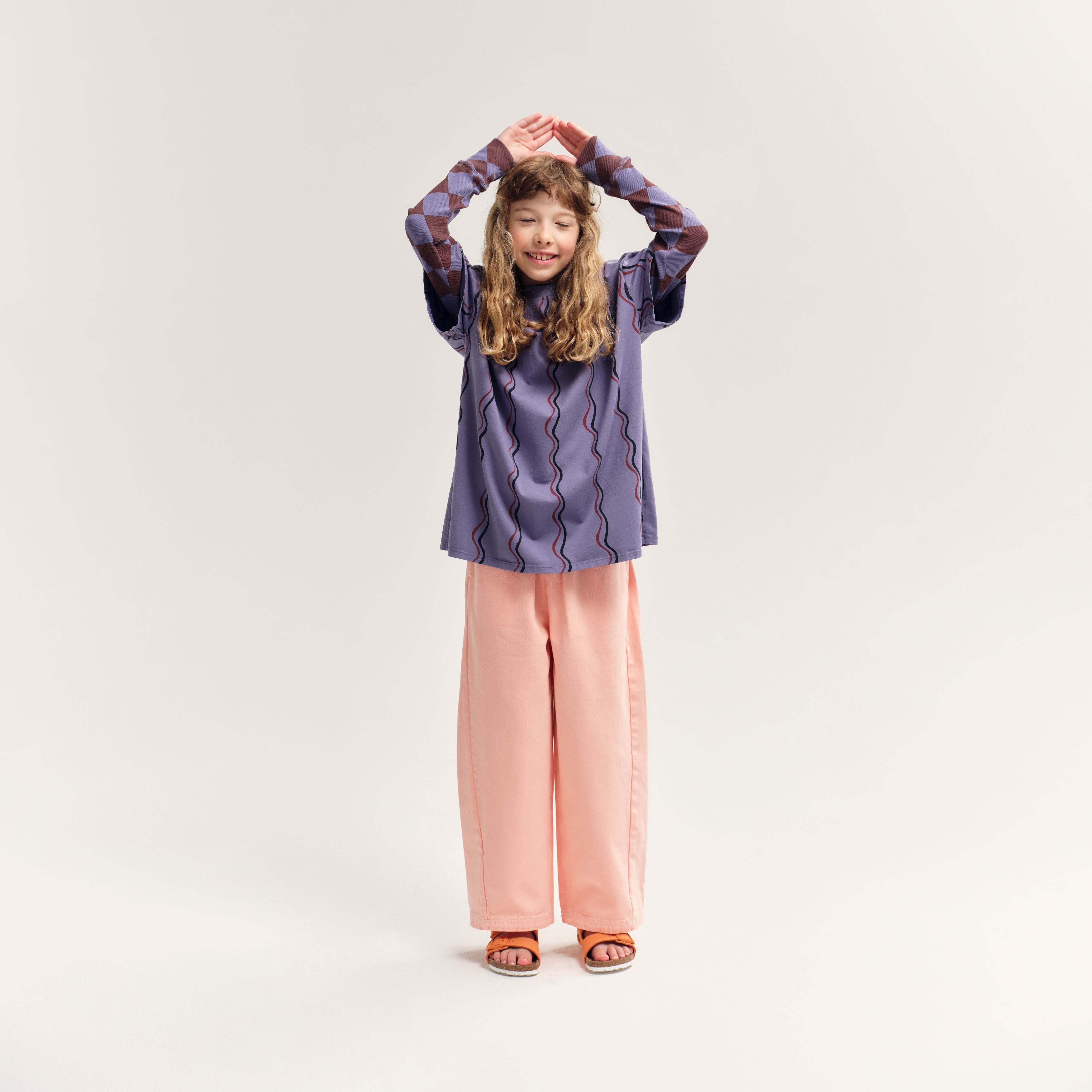 Girls Pink Cotton Trousers