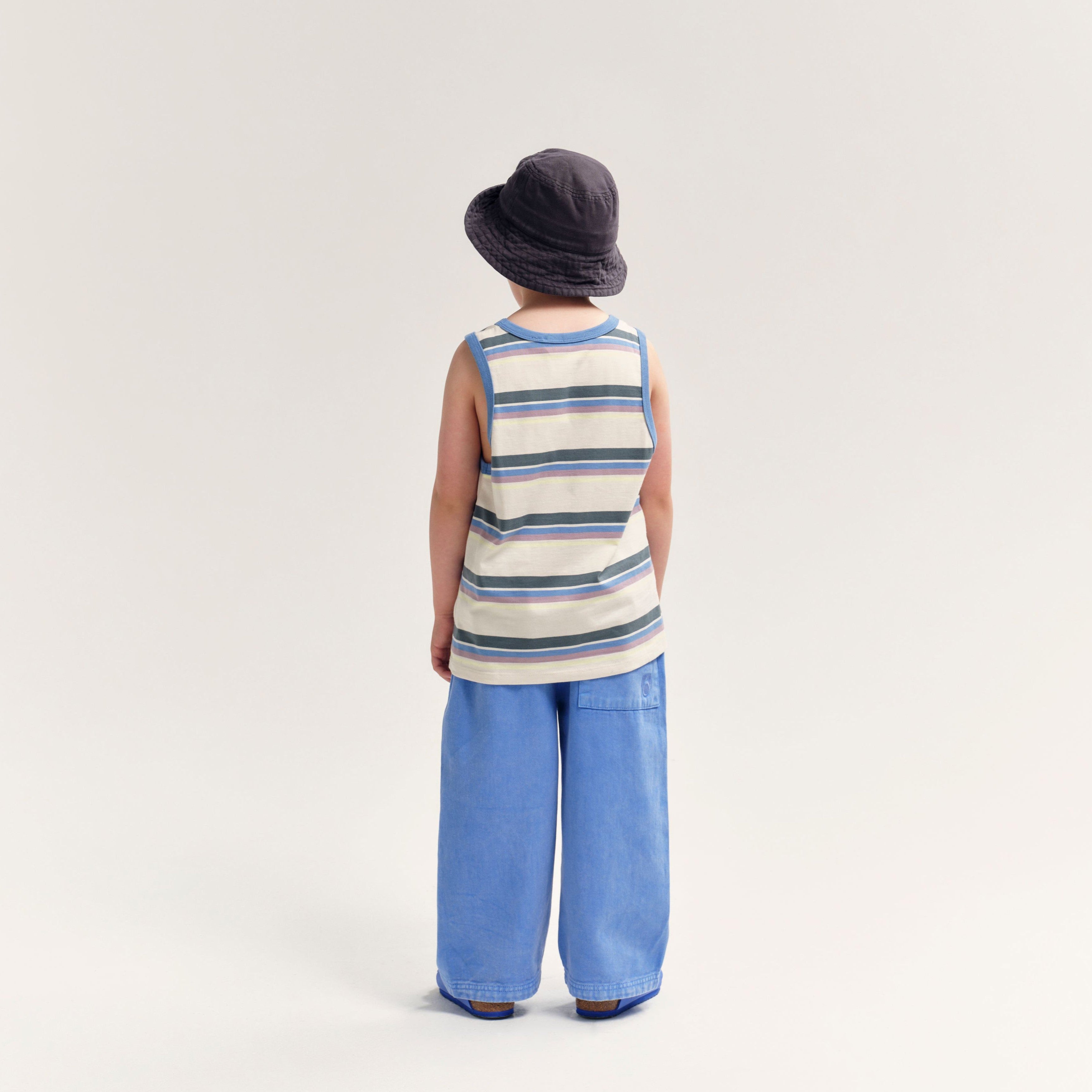 Boys & Girls Blue Cotton Trousers