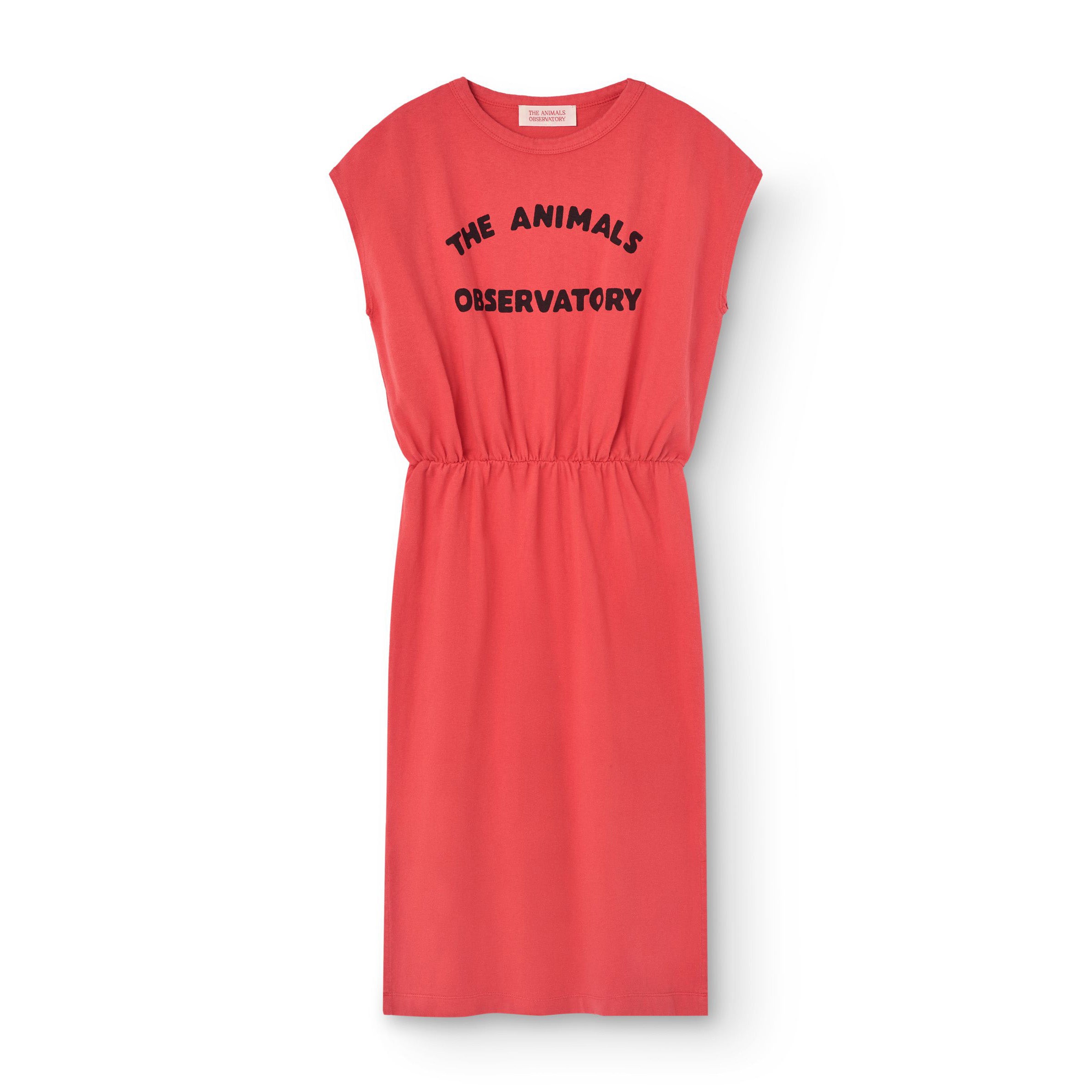 Girls Red Logo Cotton Dress