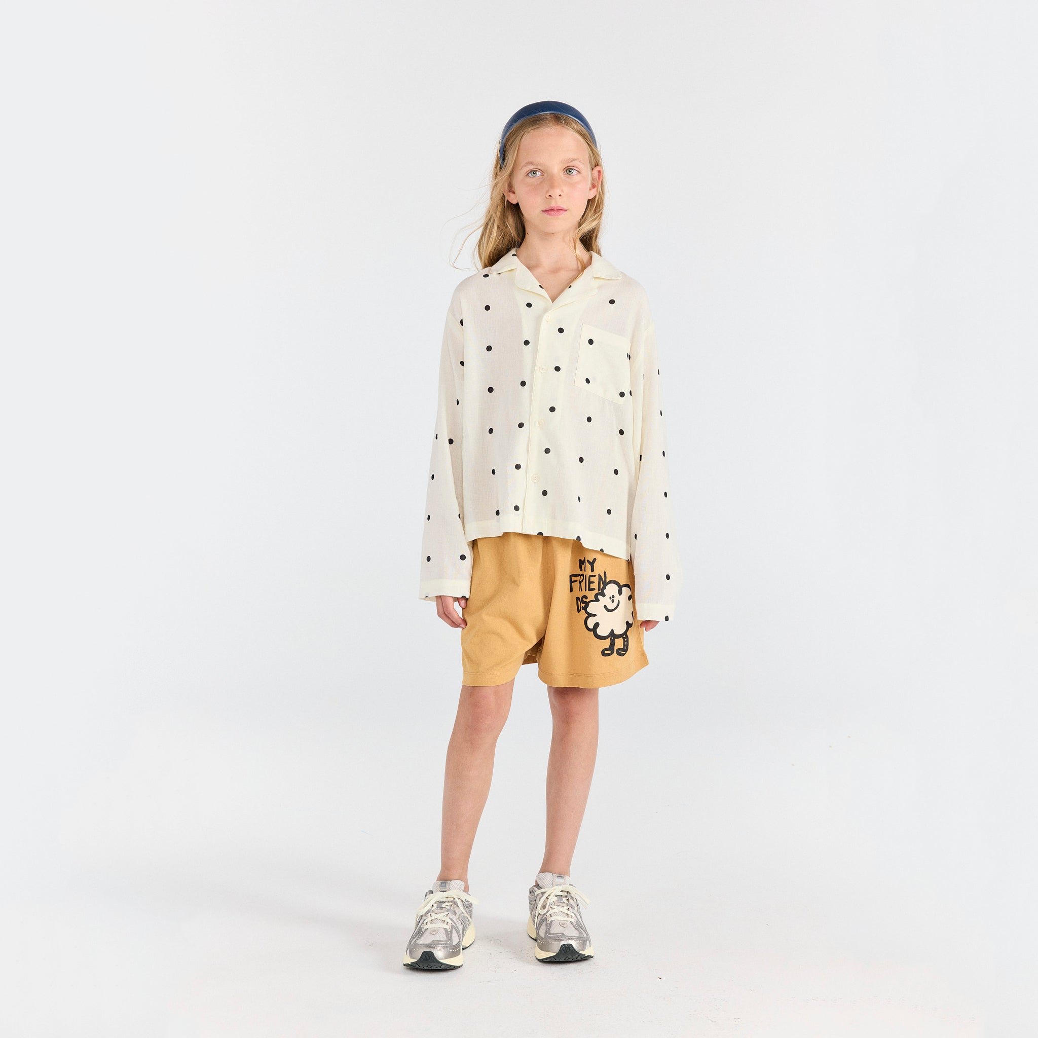 Boys & Girls Camel Cotton Shorts