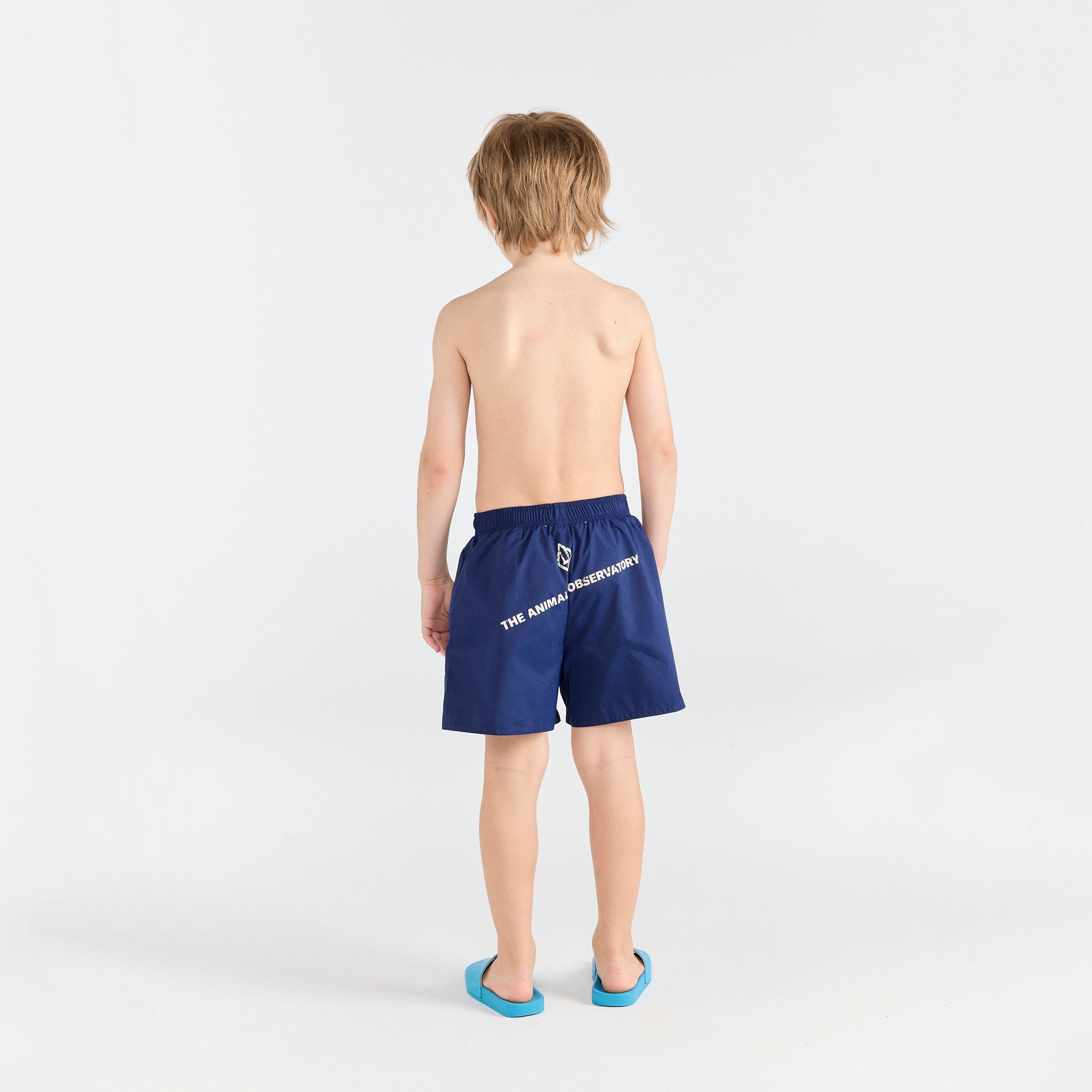 Boys & Girls Dark Blue Swim Shorts