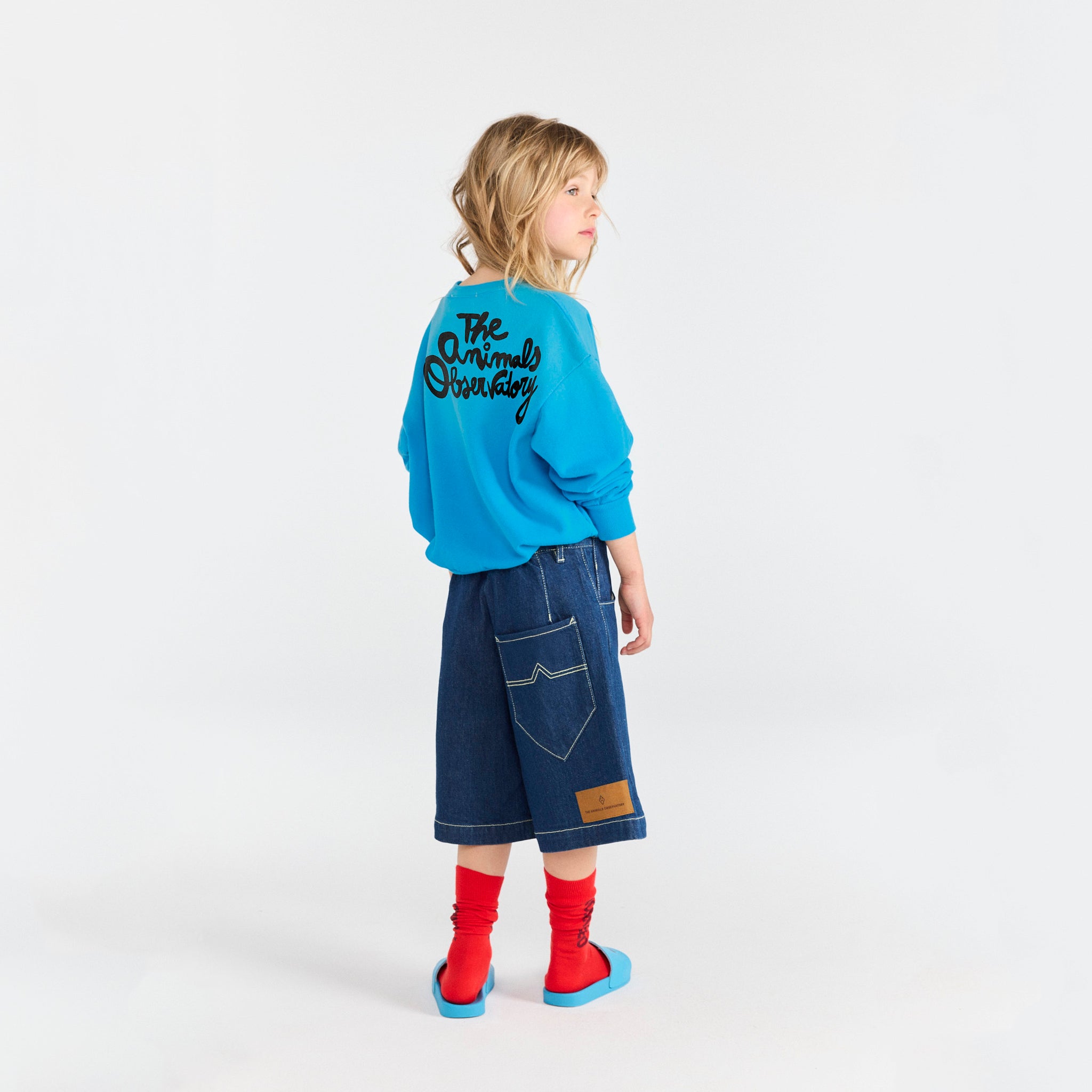 Boys & Girls Blue Denim Shorts