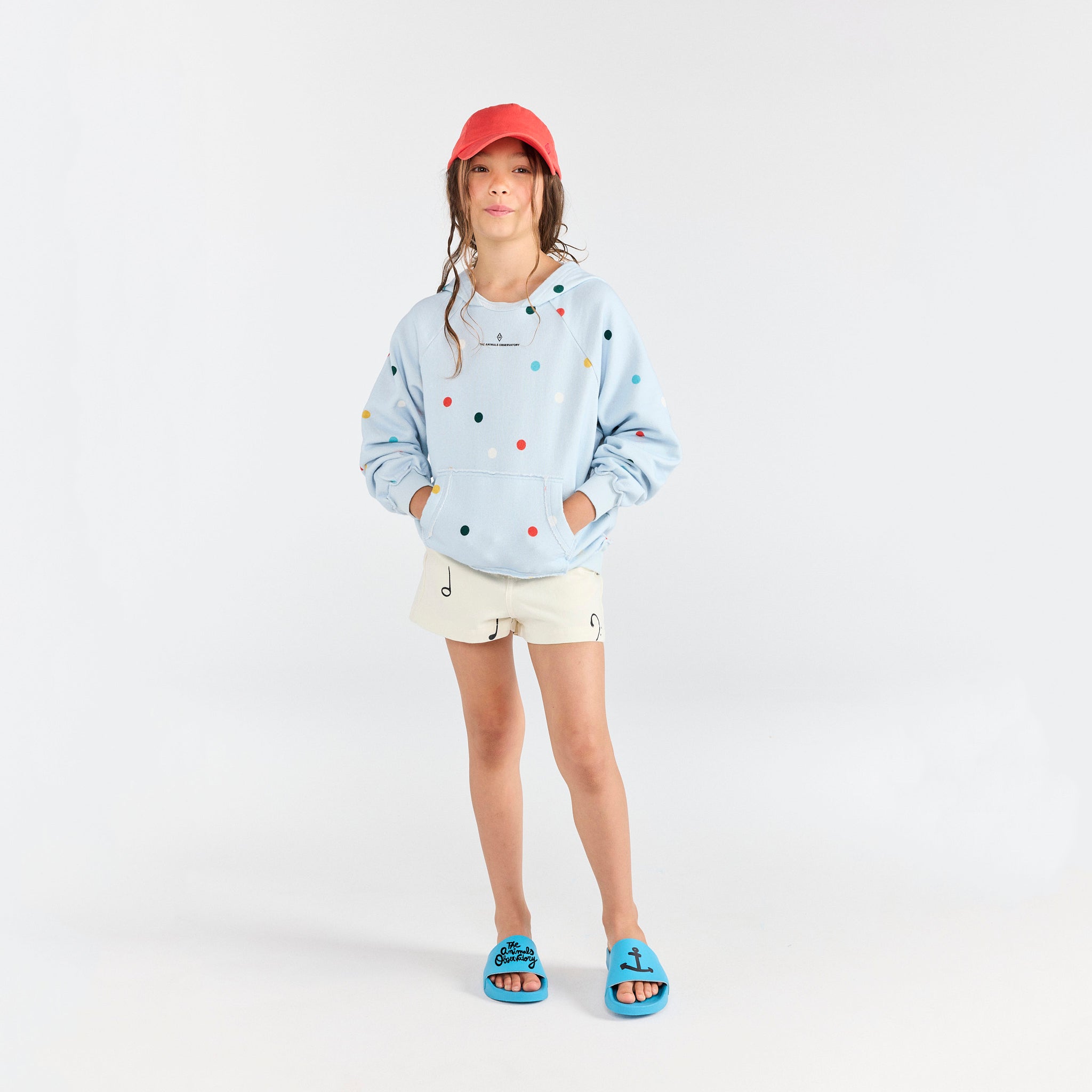 Boys & Girls White Cotton Shorts