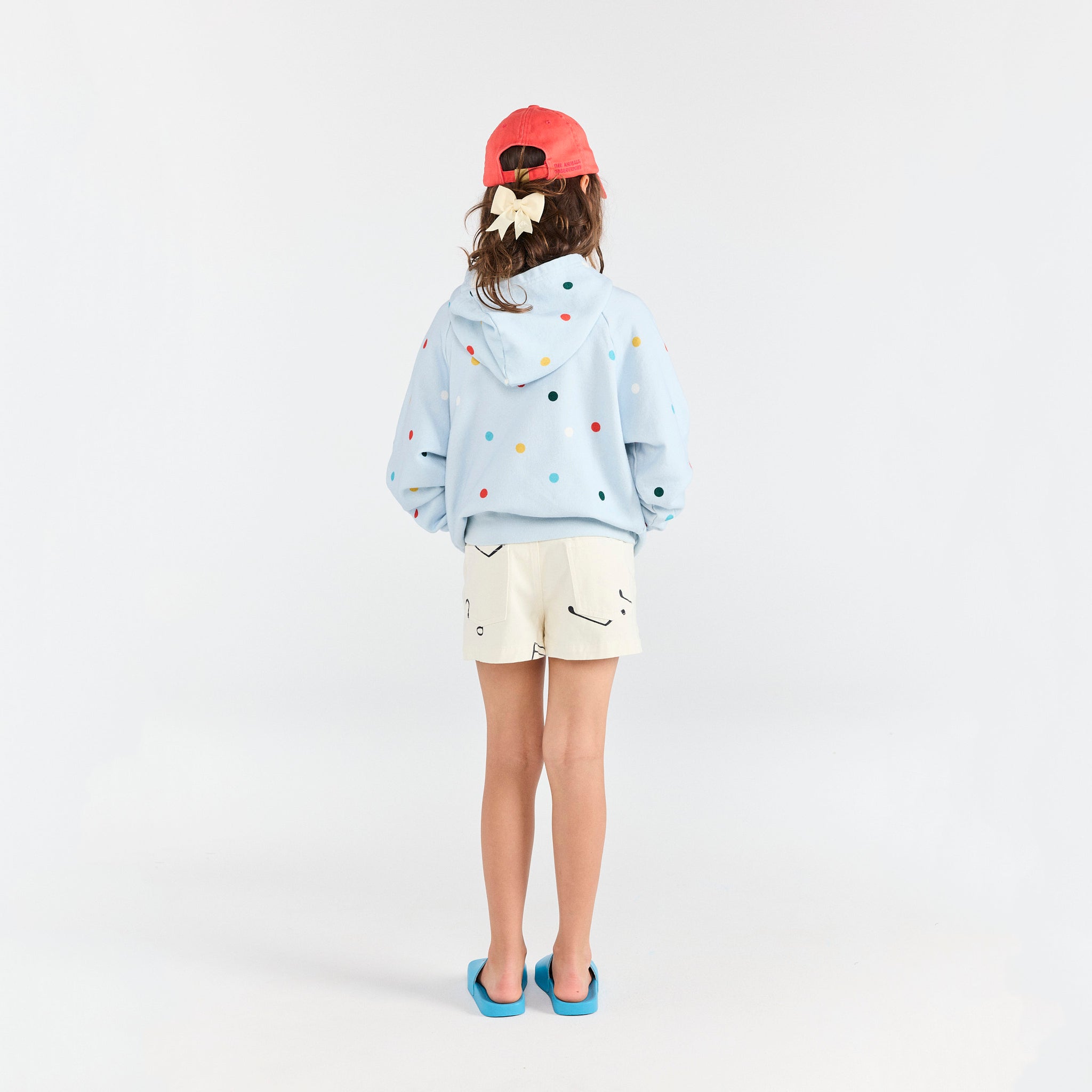 Boys & Girls White Cotton Shorts