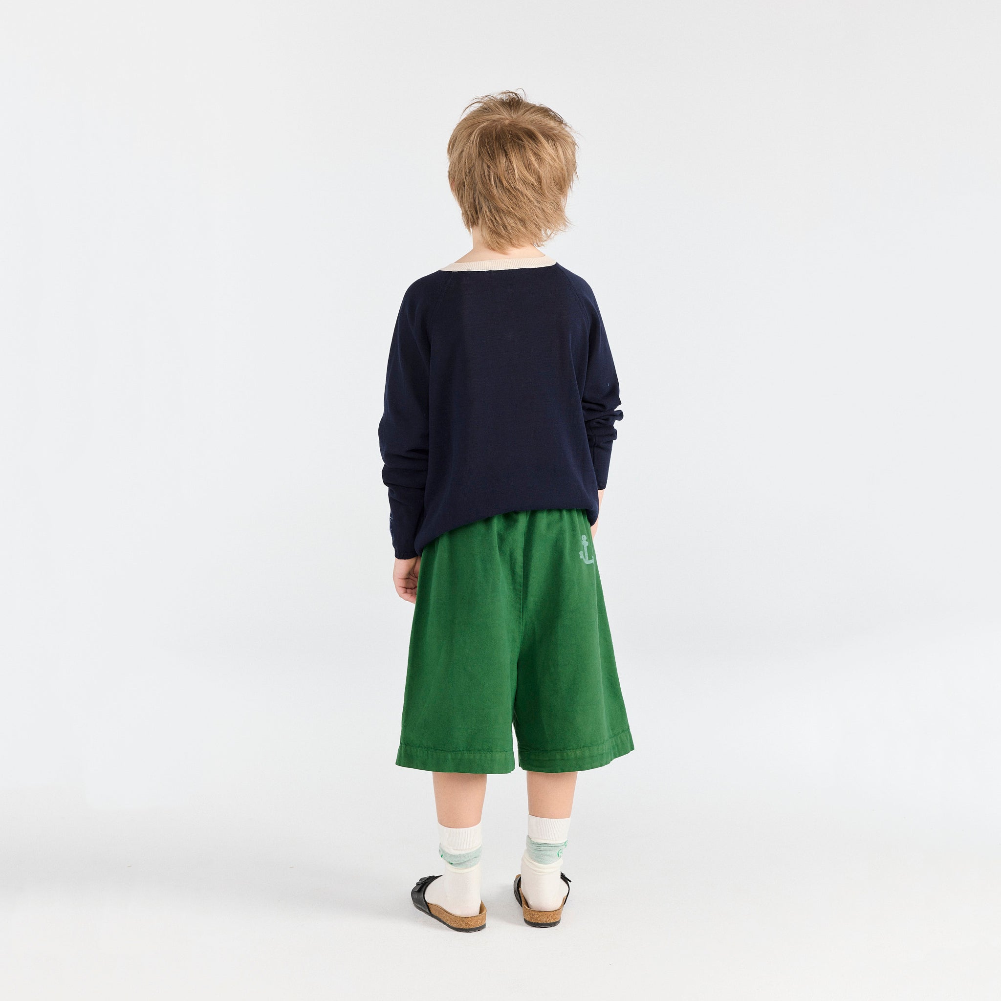 Boys & Girls Dark Blue Cotton Sweater