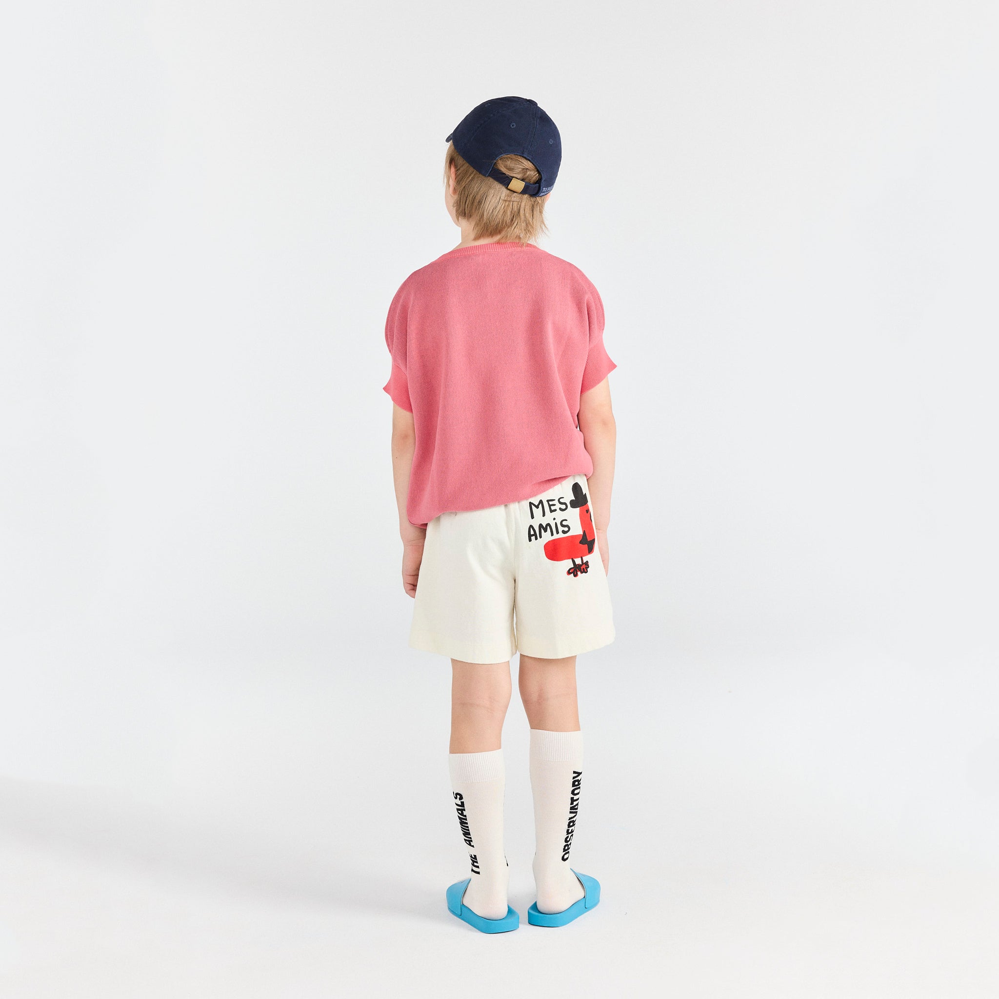 Boys & Girls Pink Cotton Knit Sweater