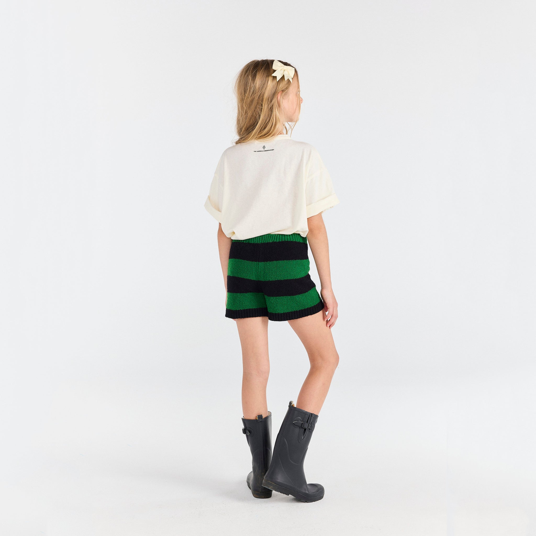 Boys & Girls White Printed Cotton T-Shirt