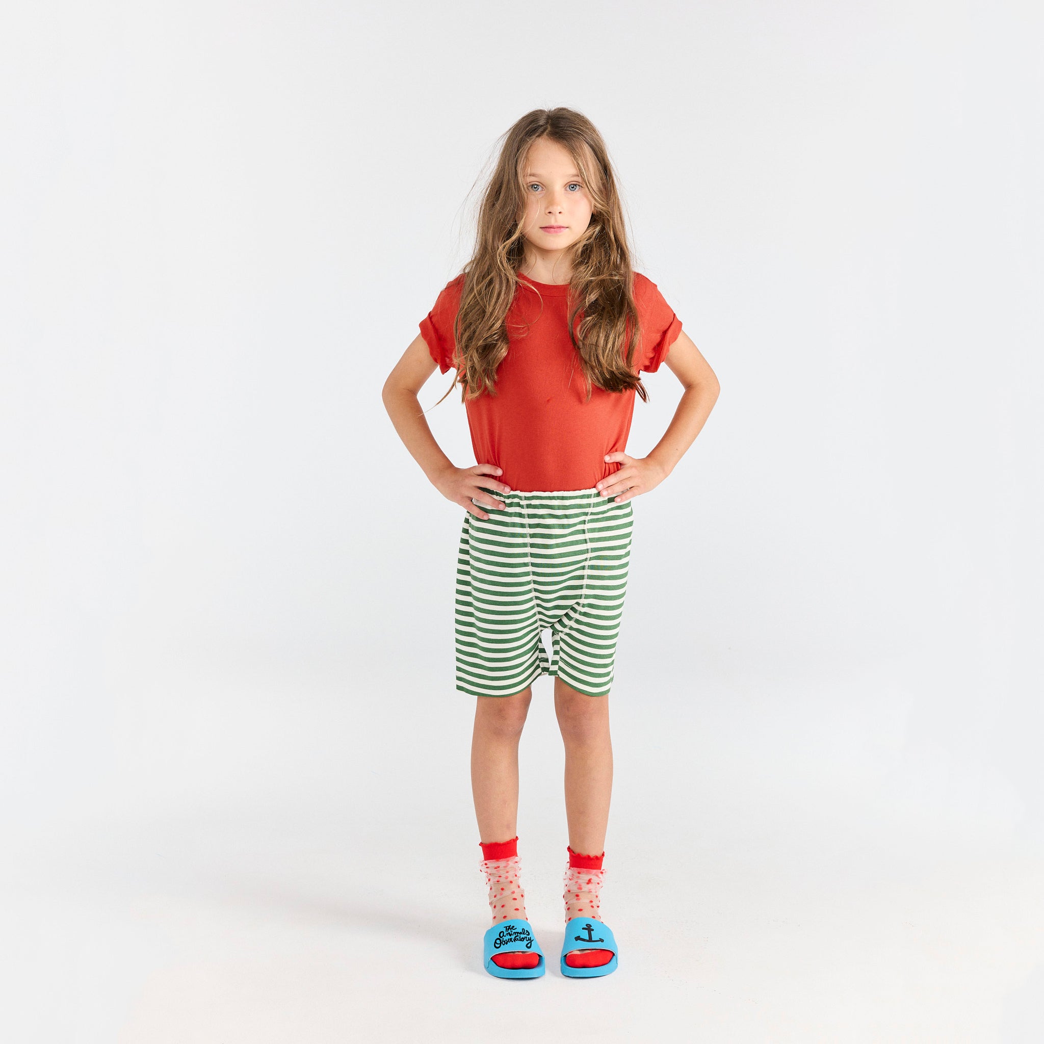 Boys & Girls Red Cotton T-Shirt