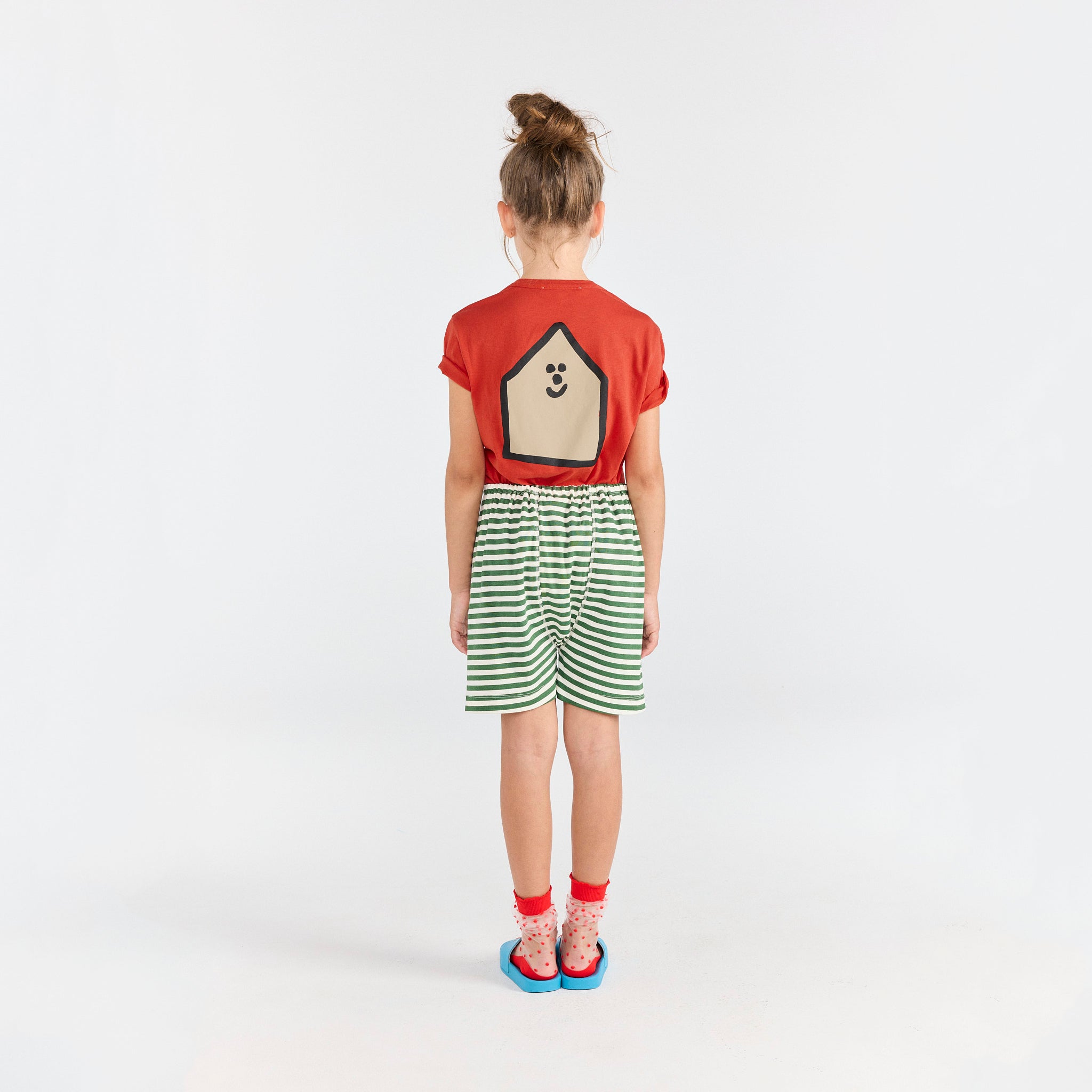 Boys & Girls Red Cotton T-Shirt
