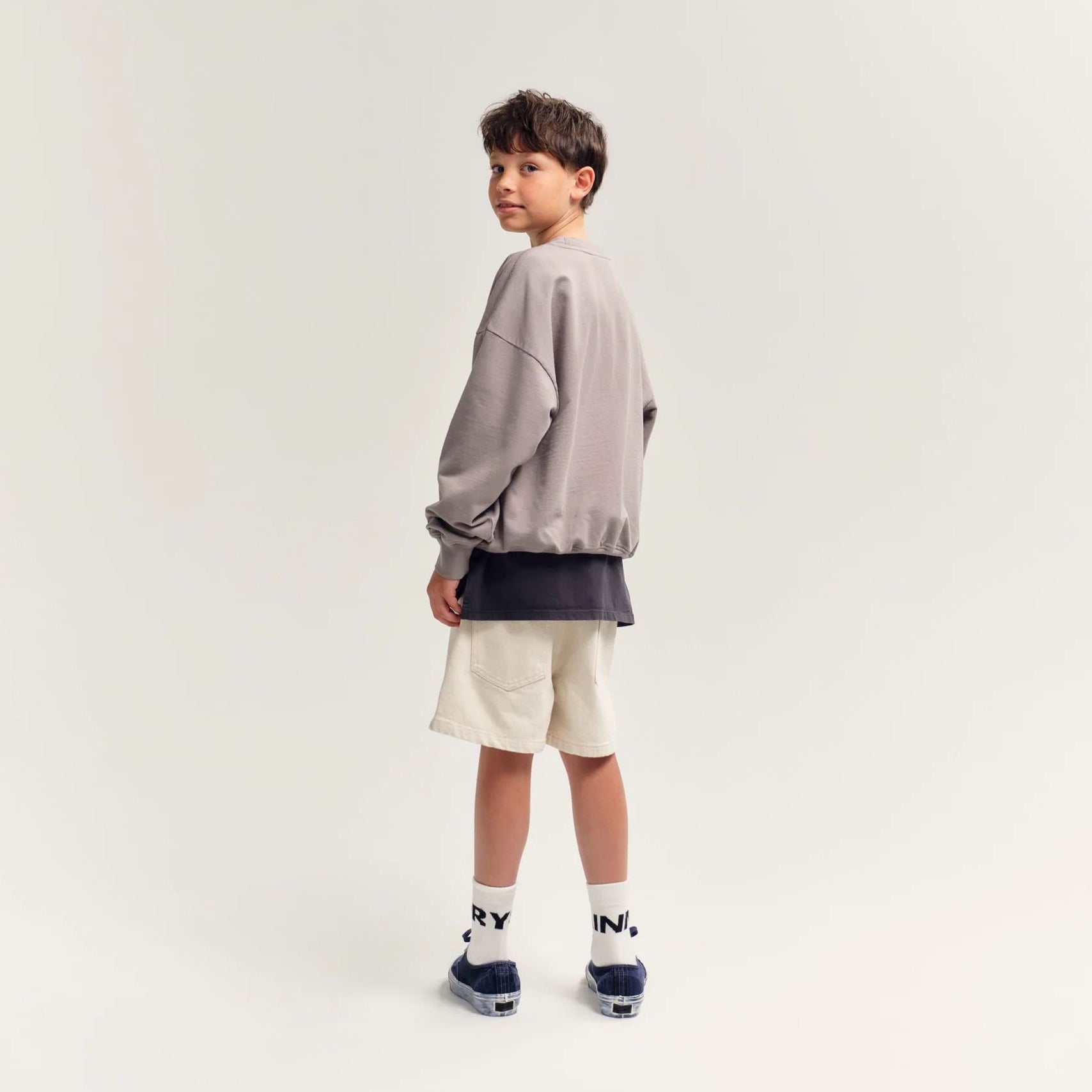 Boys & Girls Brown Cotton Sweatshirt