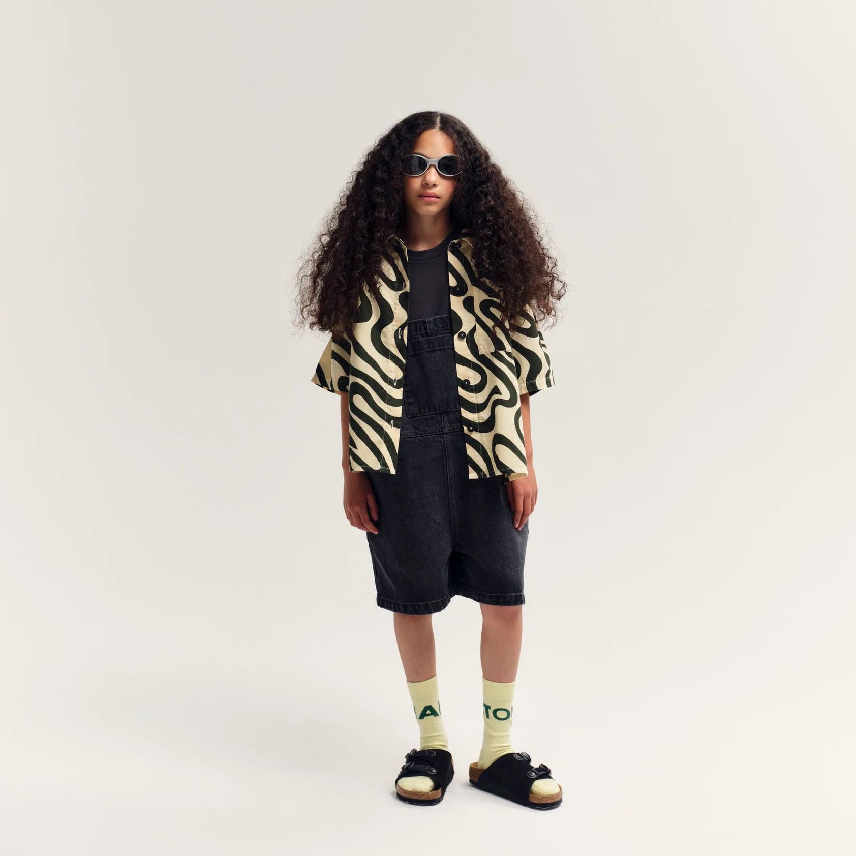 Boys & Girls Dark Brown Cotton T-Shirt